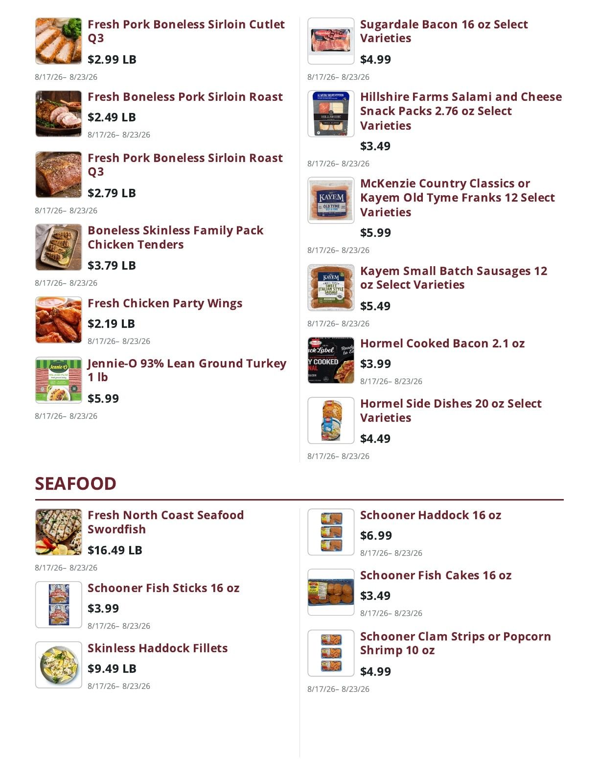 Ralph's Supermarket Weekly Ad August 17 - 23, 2026
