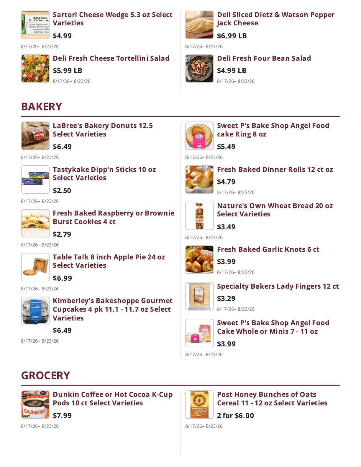 Ralph's Supermarket Weekly Ad August 17 - 23, 2026