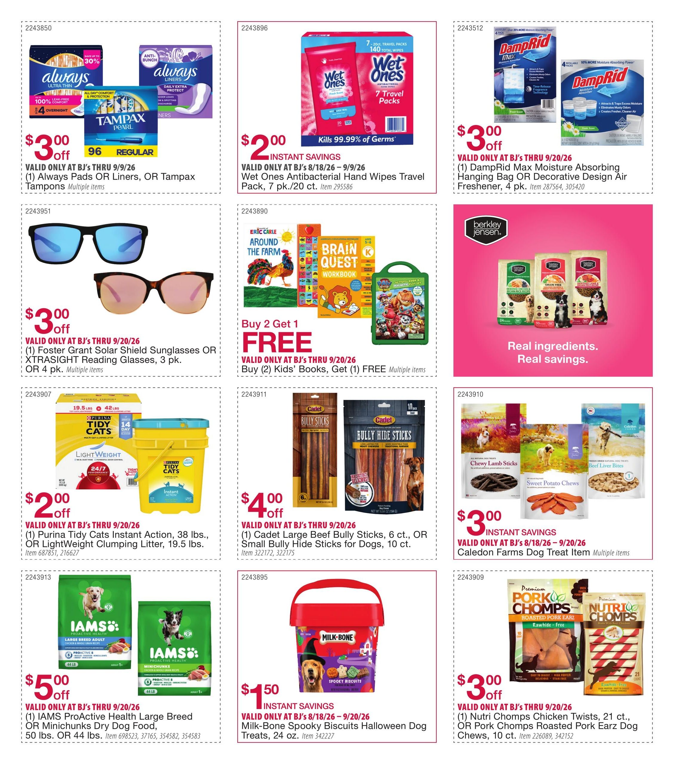 BJ's Wholesale Club Smart Saver Weekly Ad August 18 - September 20, 2026