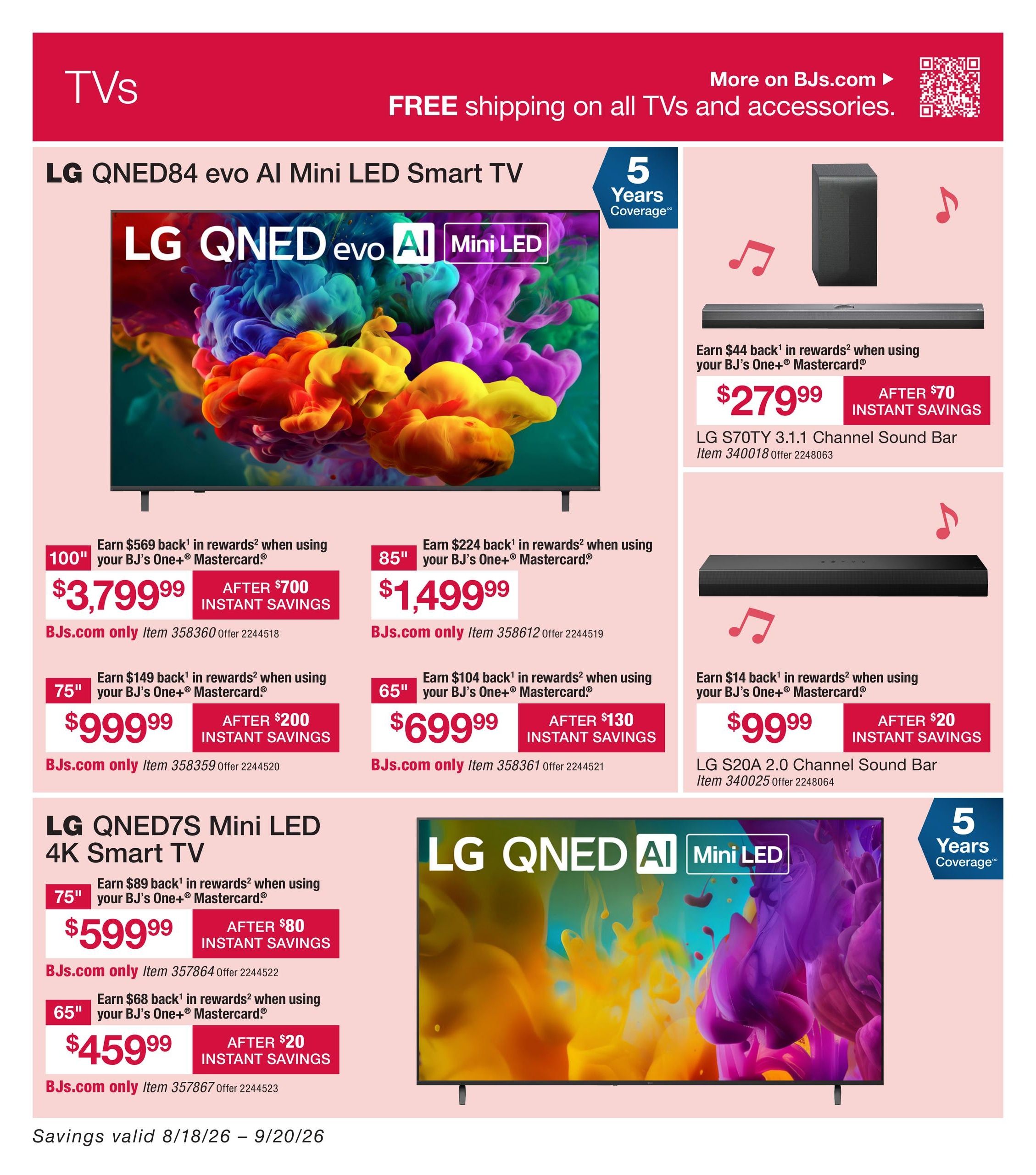 BJ's Wholesale Club Smart Saver Weekly Ad August 18 - September 20, 2026