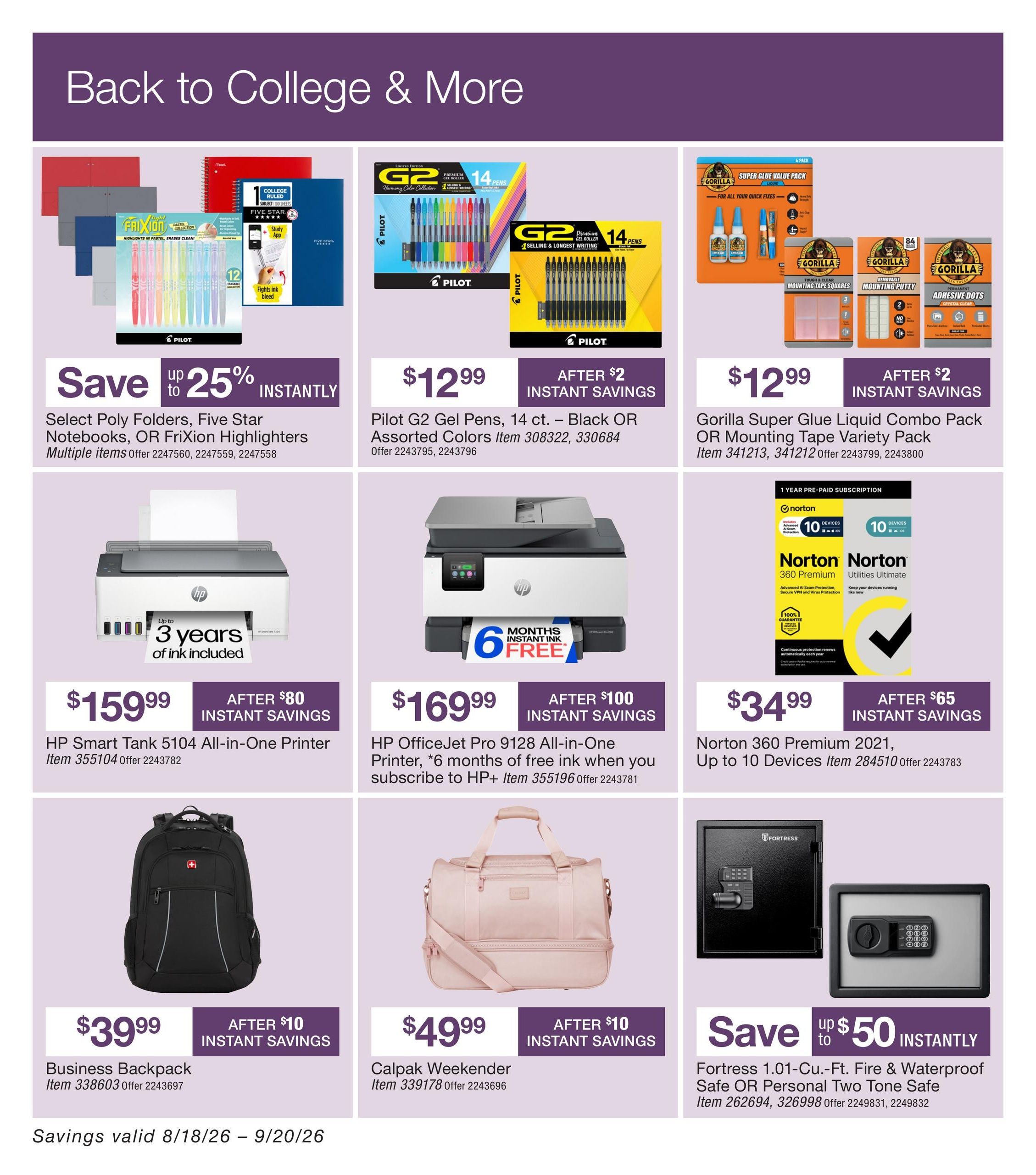 BJ's Wholesale Club Smart Saver Weekly Ad August 18 - September 20, 2026