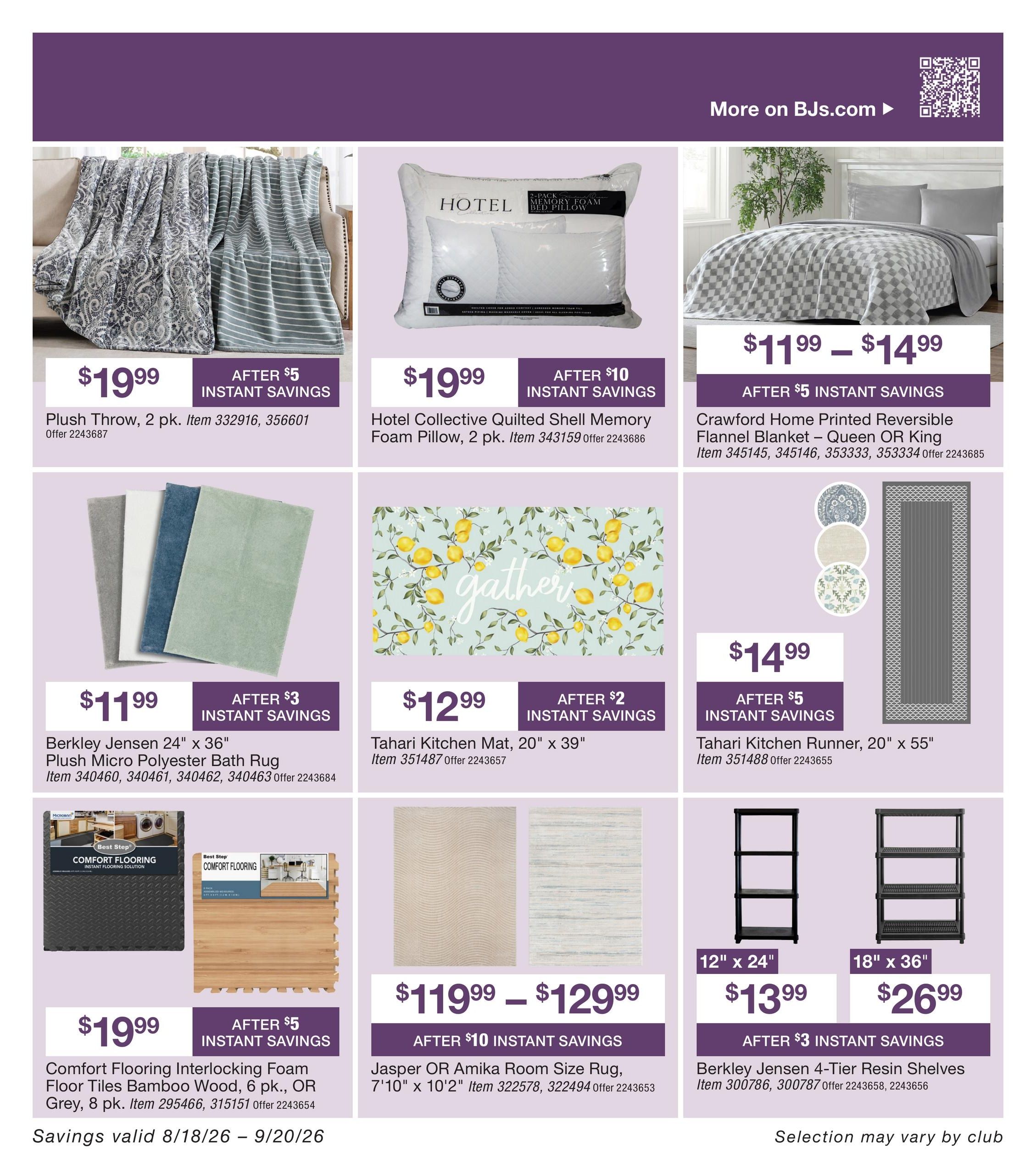 BJ's Wholesale Club Smart Saver Weekly Ad August 18 - September 20, 2026