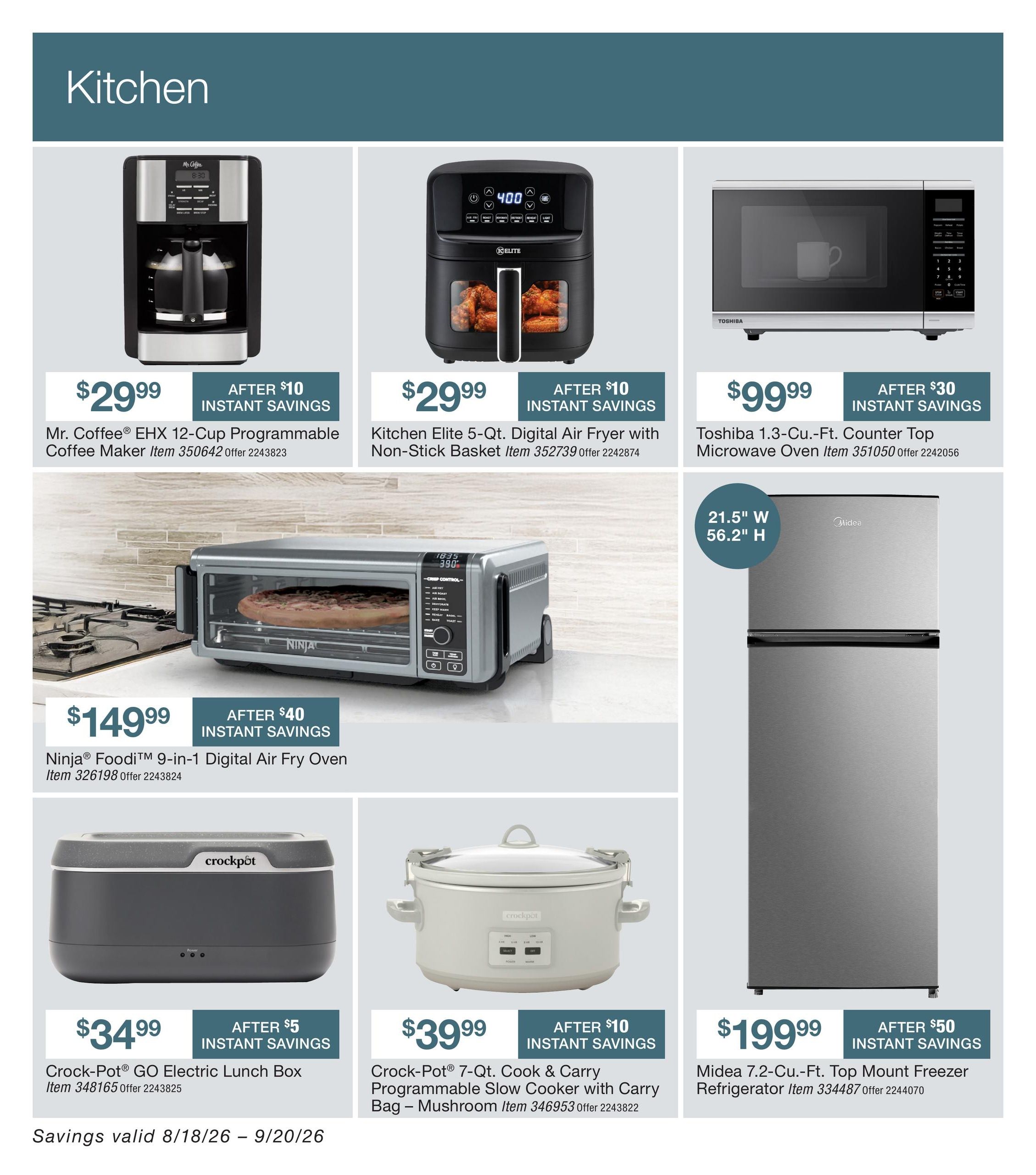 BJ's Wholesale Club Smart Saver Weekly Ad August 18 - September 20, 2026