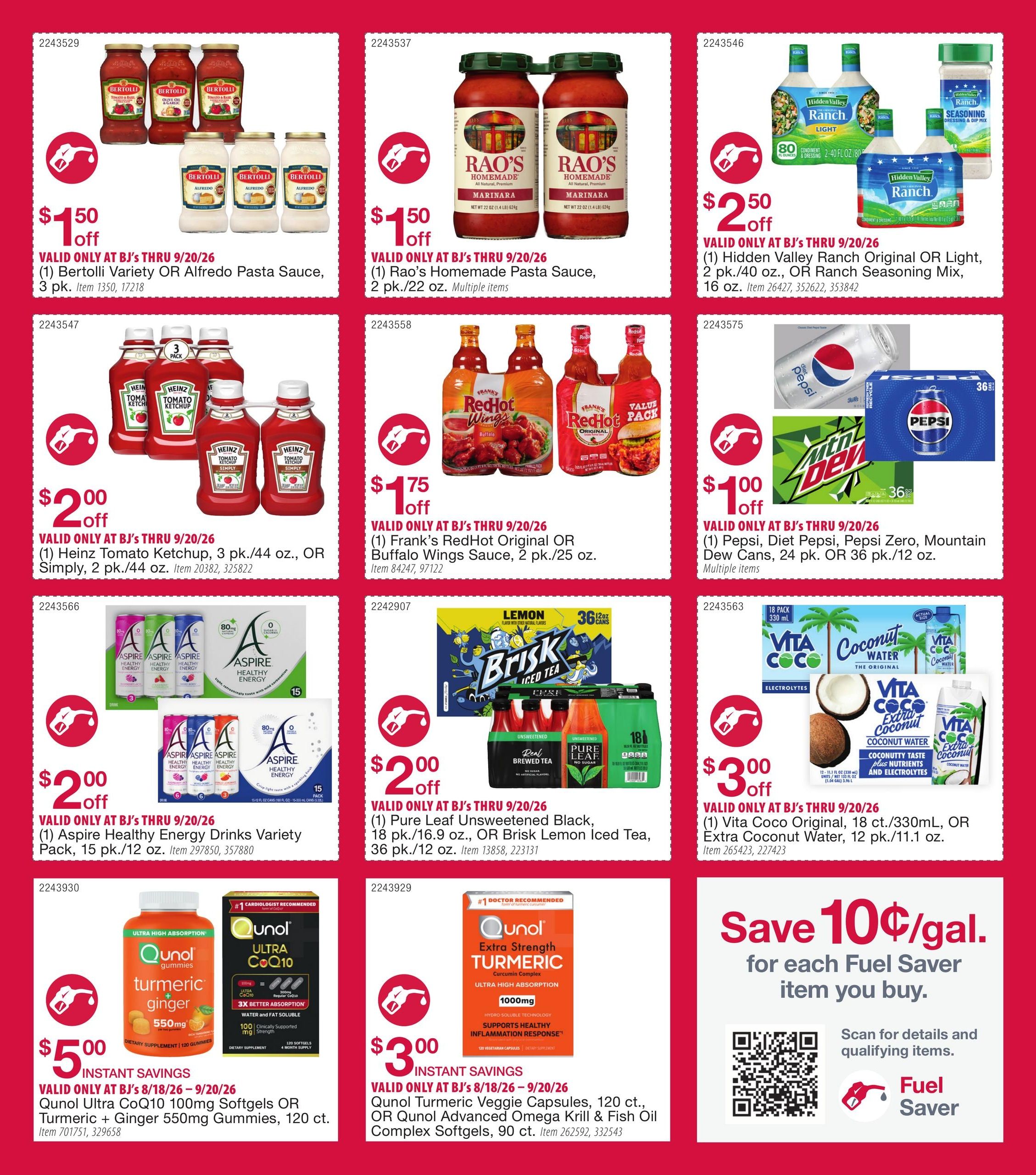 BJ's Wholesale Club Smart Saver Weekly Ad August 18 - September 20, 2026
