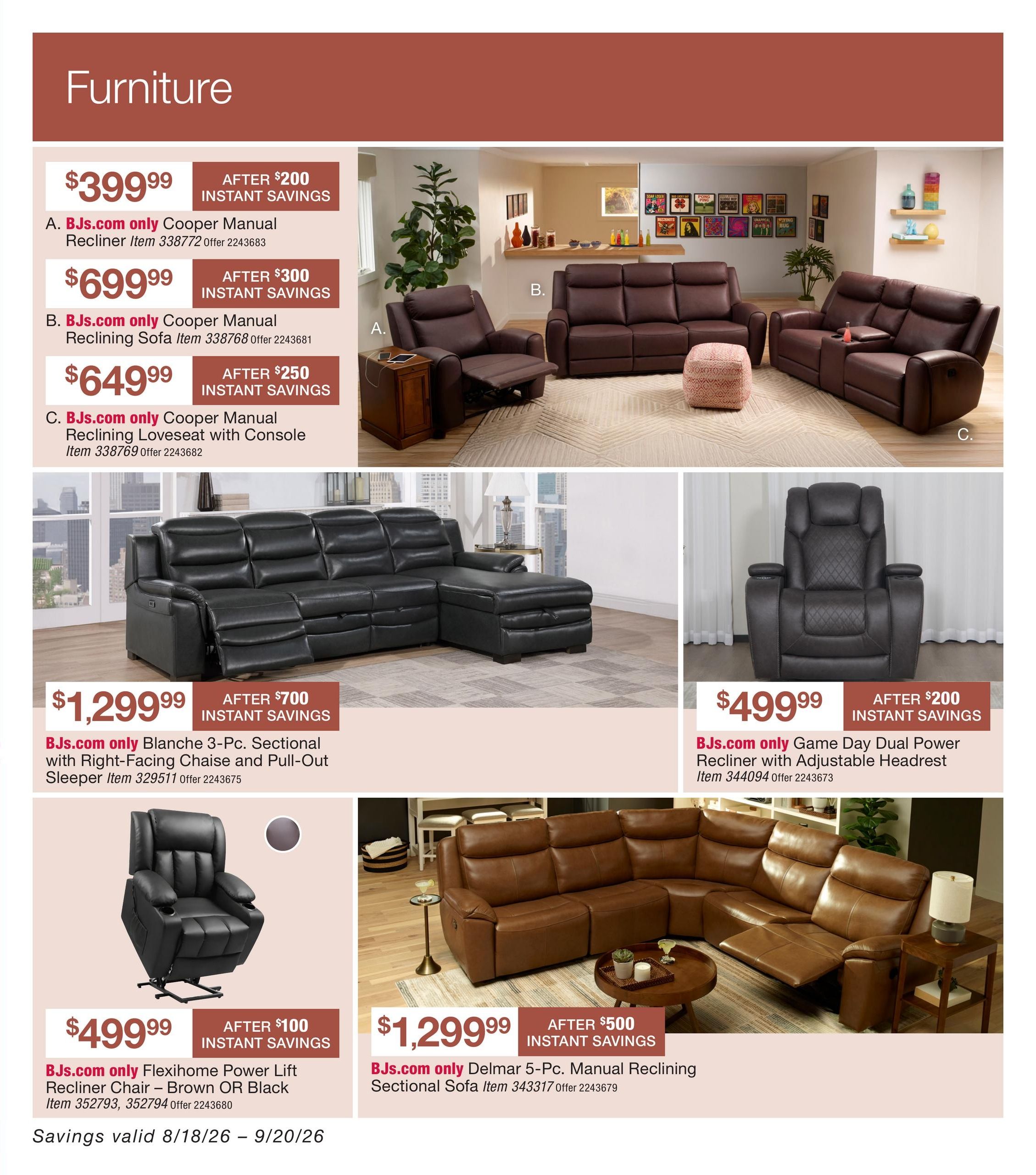 BJ's Wholesale Club Smart Saver Weekly Ad August 18 - September 20, 2026