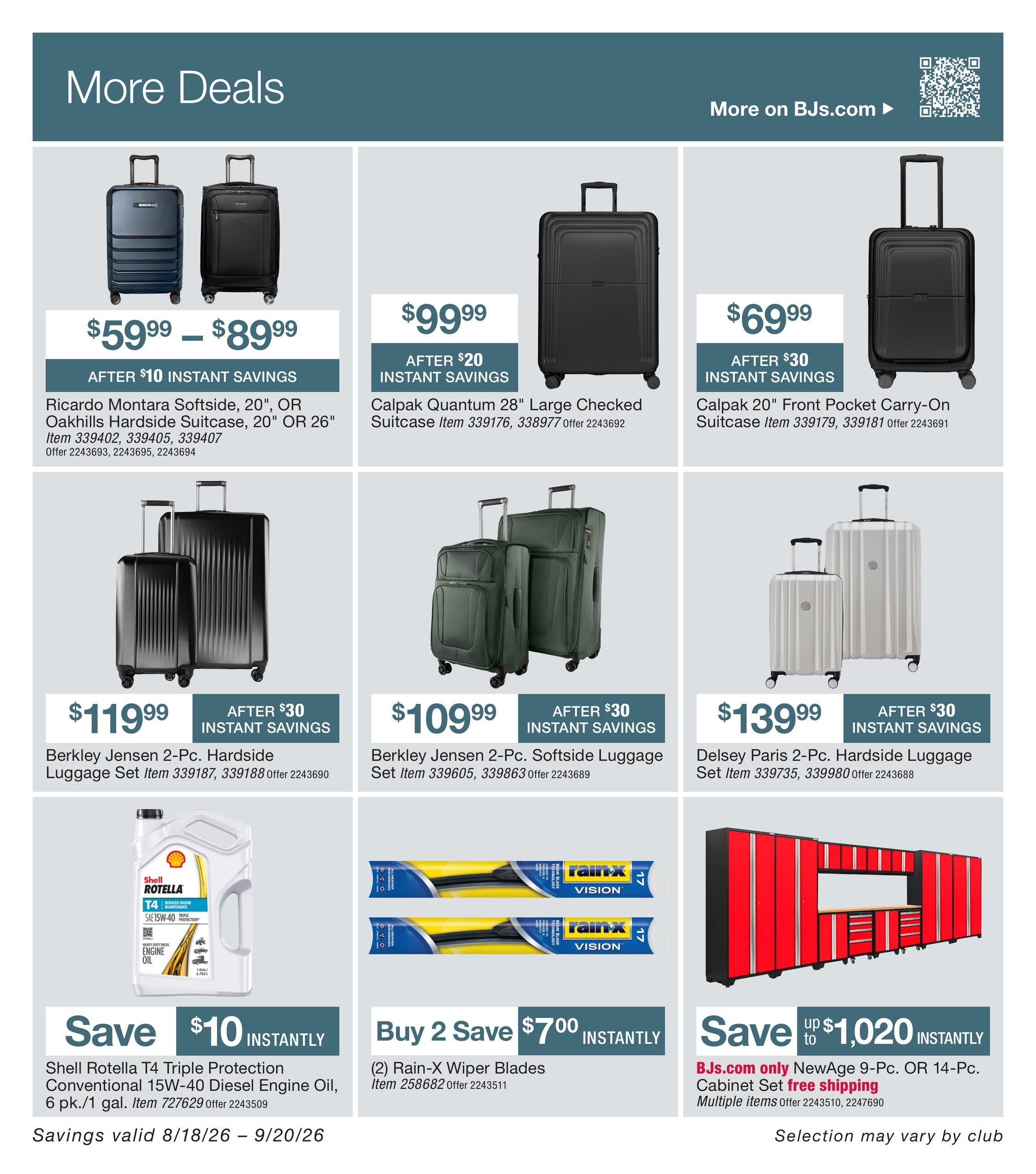 BJ's Wholesale Club Smart Saver Weekly Ad August 18 - September 20, 2026