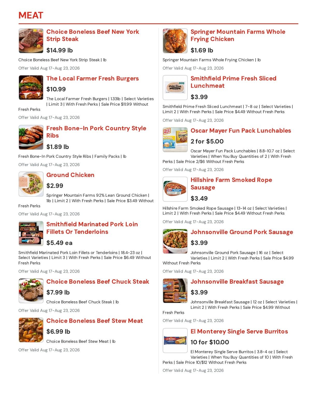 Hansen's IGA (East Troy, WI) Weekly Ad August 17 - 23, 2026