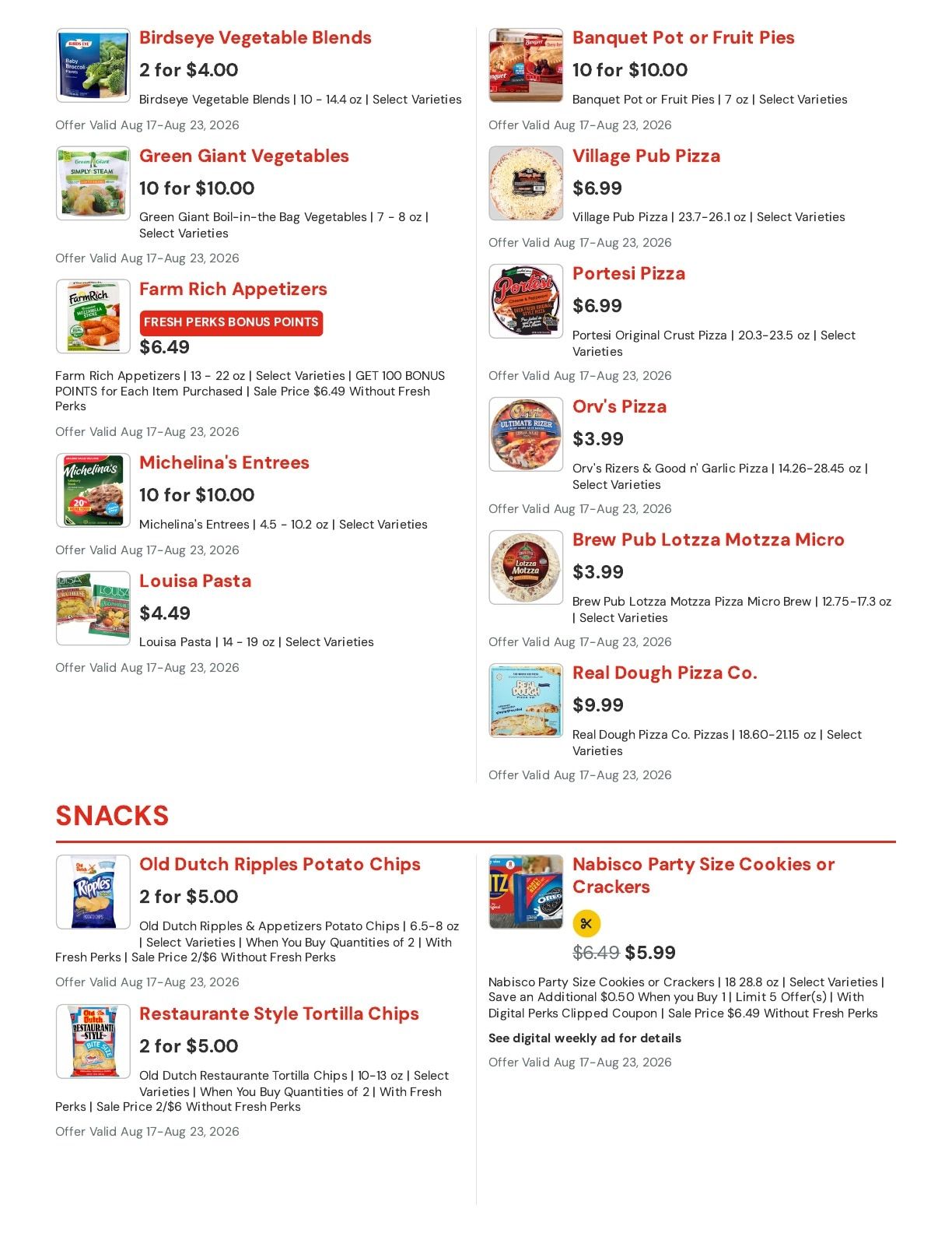 Hansen's IGA (East Troy, WI) Weekly Ad August 17 - 23, 2026