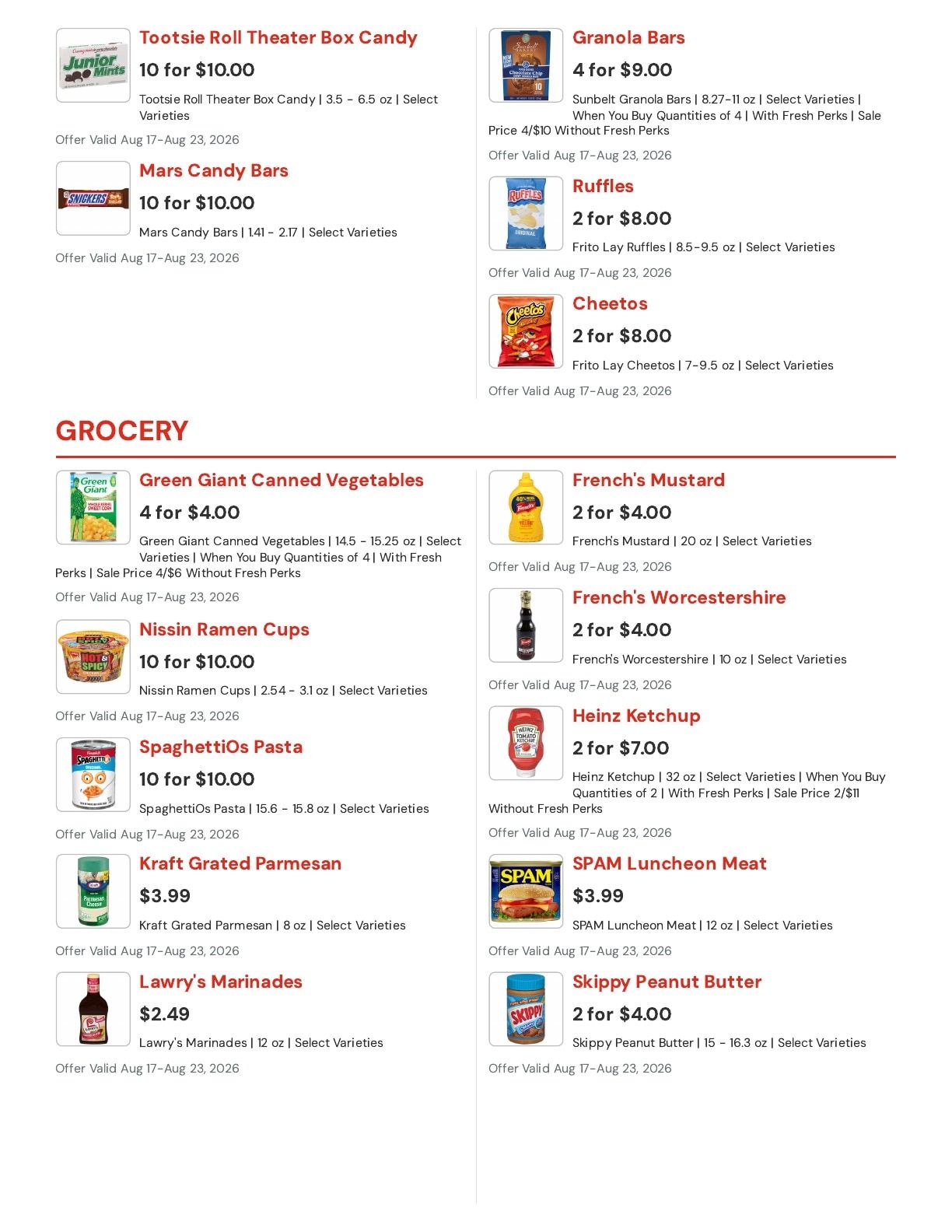 Hansen's IGA (East Troy, WI) Weekly Ad August 17 - 23, 2026
