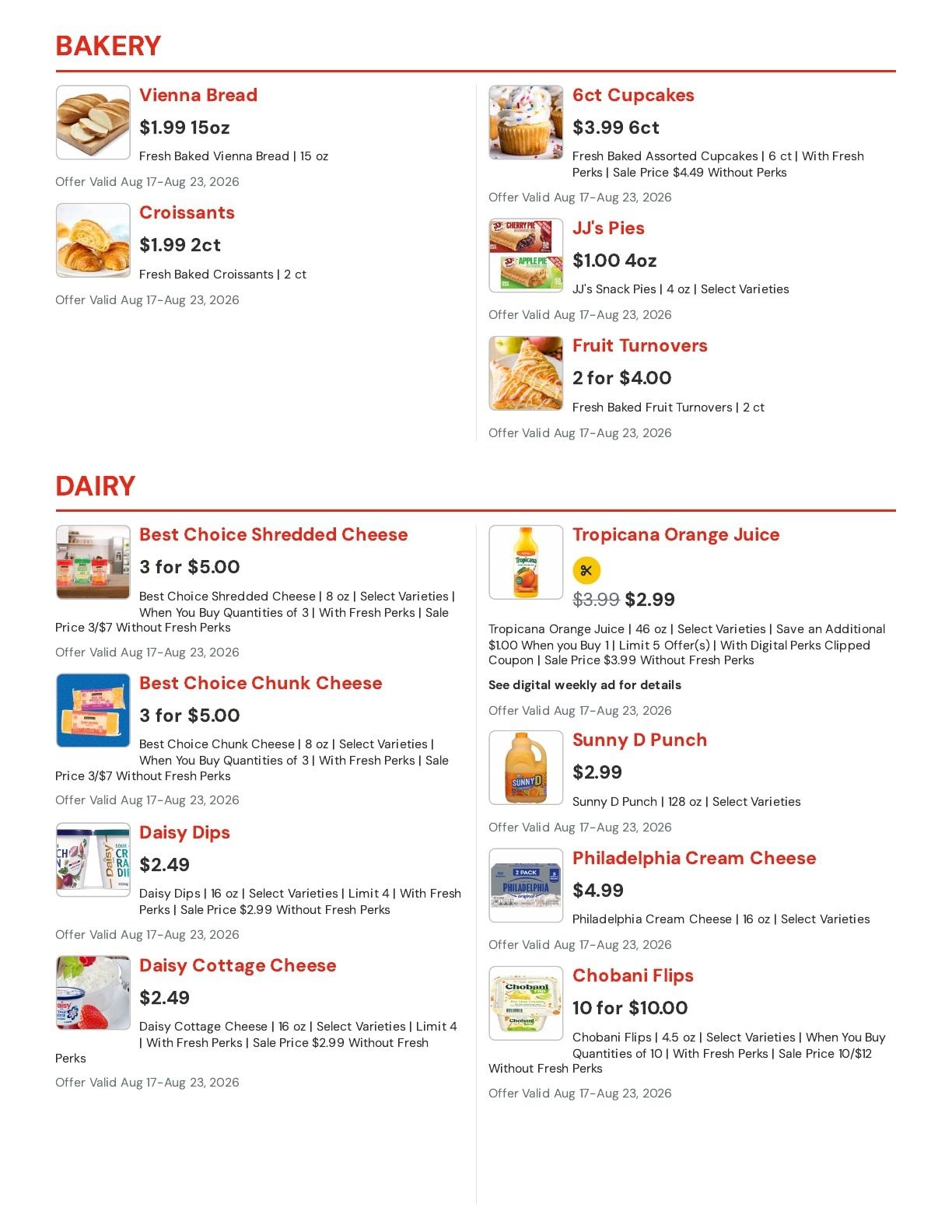 Hansen's IGA (Sparta, WI) Weekly Ad August 17 - 23, 2026