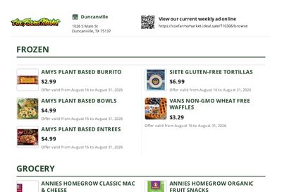 Cox Farms Market Weekly Ad August 16 - 31, 2026
