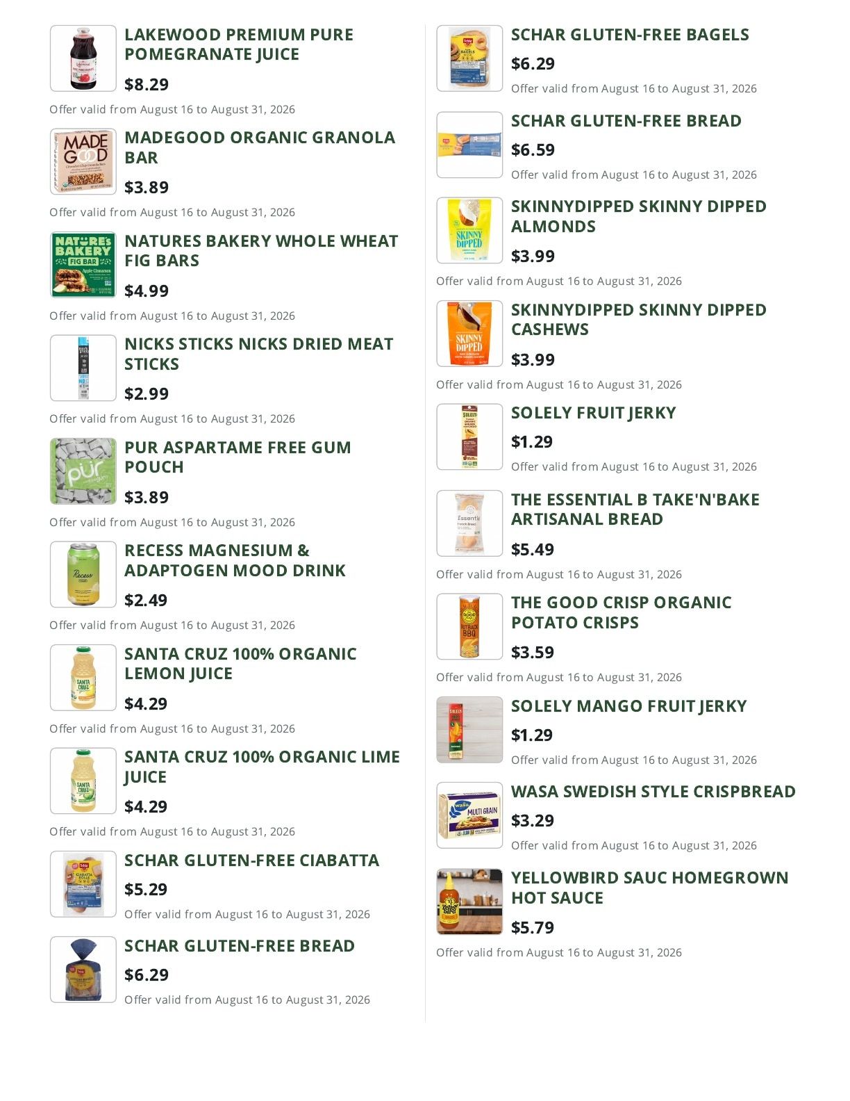 Cox Farms Market Weekly Ad August 16 - 31, 2026