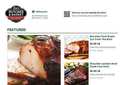 Bob's Butcher & Basket Weekly Ad August 14 - 20, 2026