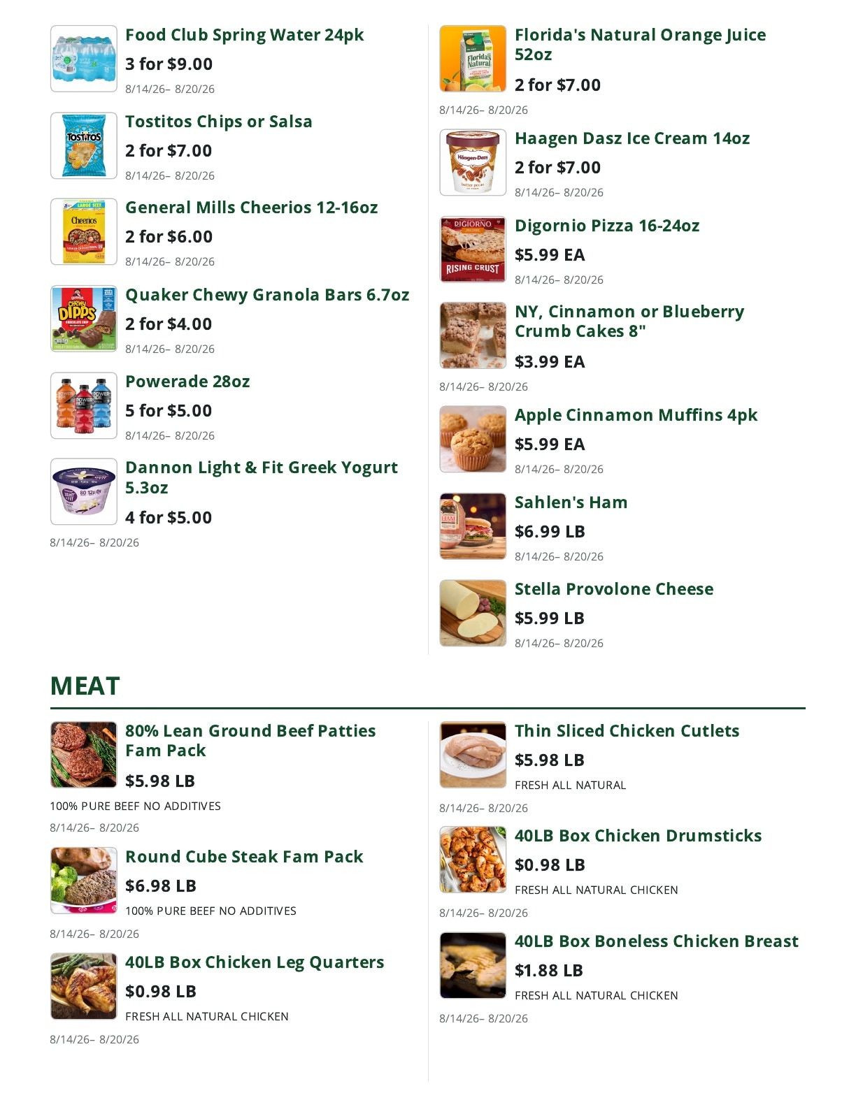 Bob's Butcher & Basket Weekly Ad August 14 - 20, 2026