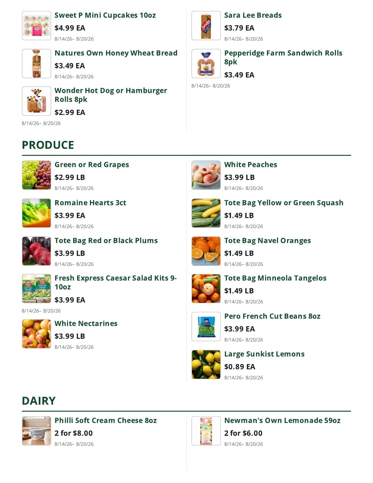 Bob's Butcher & Basket Weekly Ad August 14 - 20, 2026