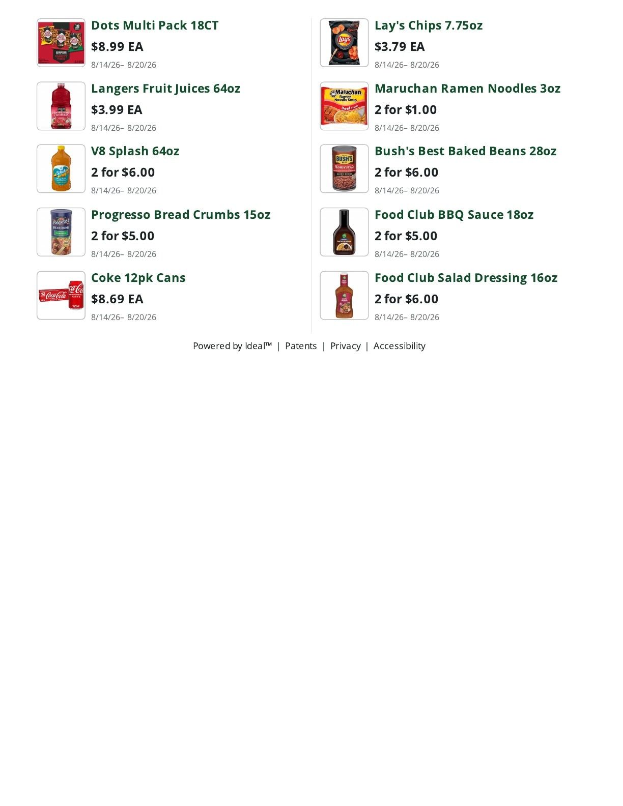 Bob's Butcher & Basket Weekly Ad August 14 - 20, 2026