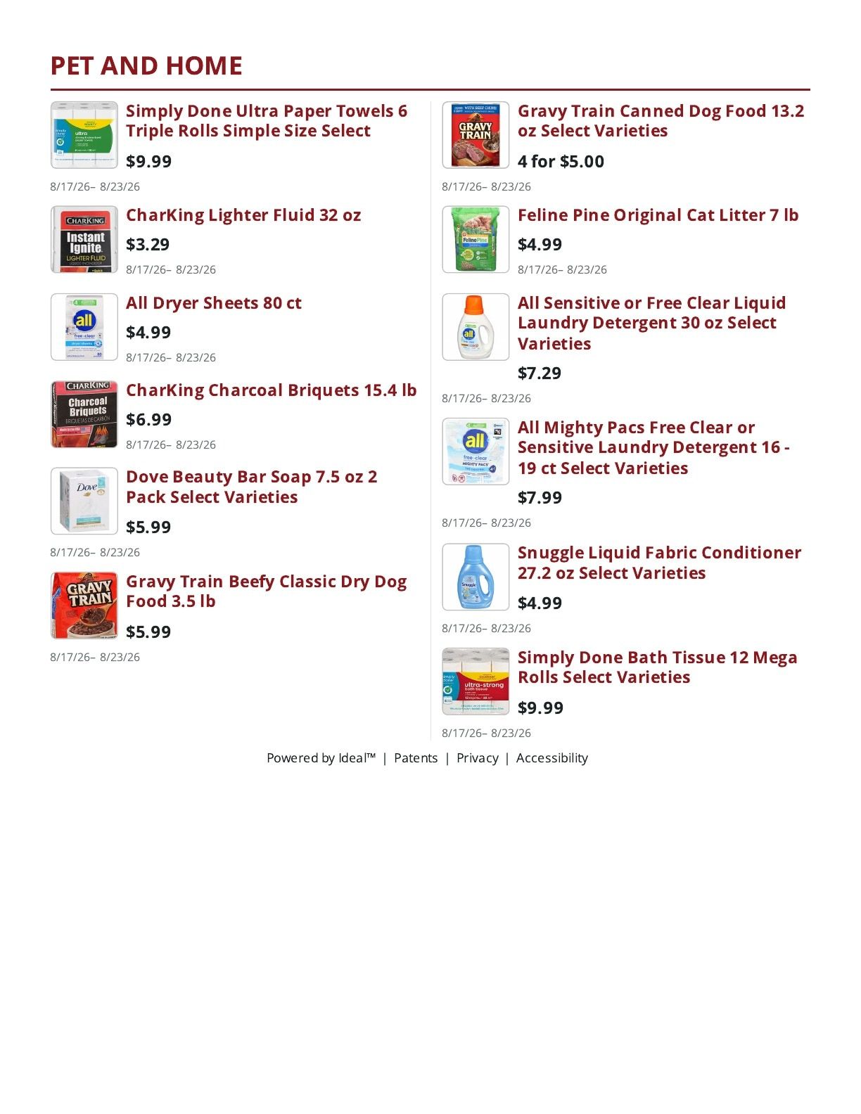 Main Street Market Weekly Ad August 17 - 23, 2026