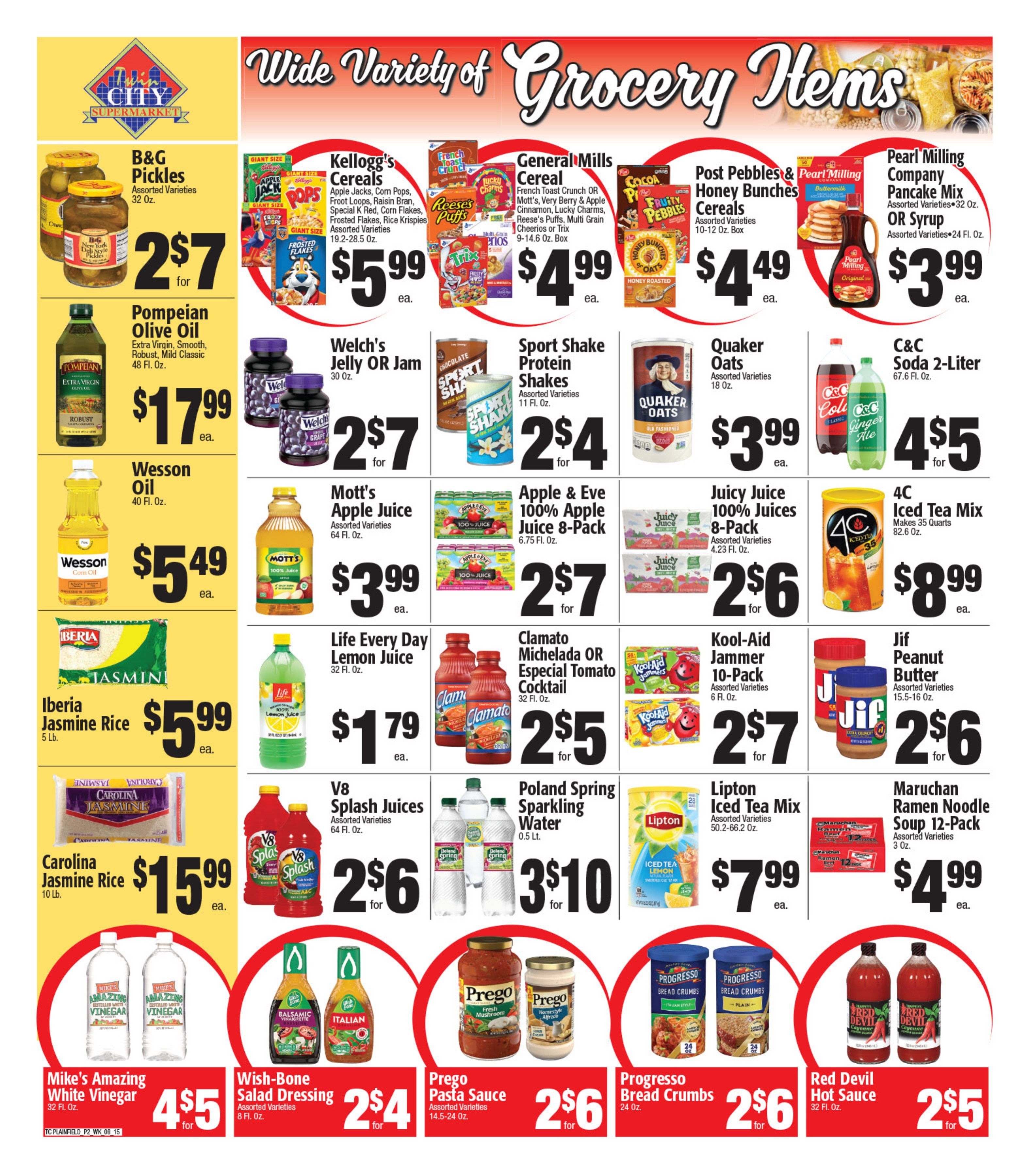 Twin City Supermarket (600 Park Avenue, Plainfield, NJ) Weekly Ad August 15 - 21, 2026