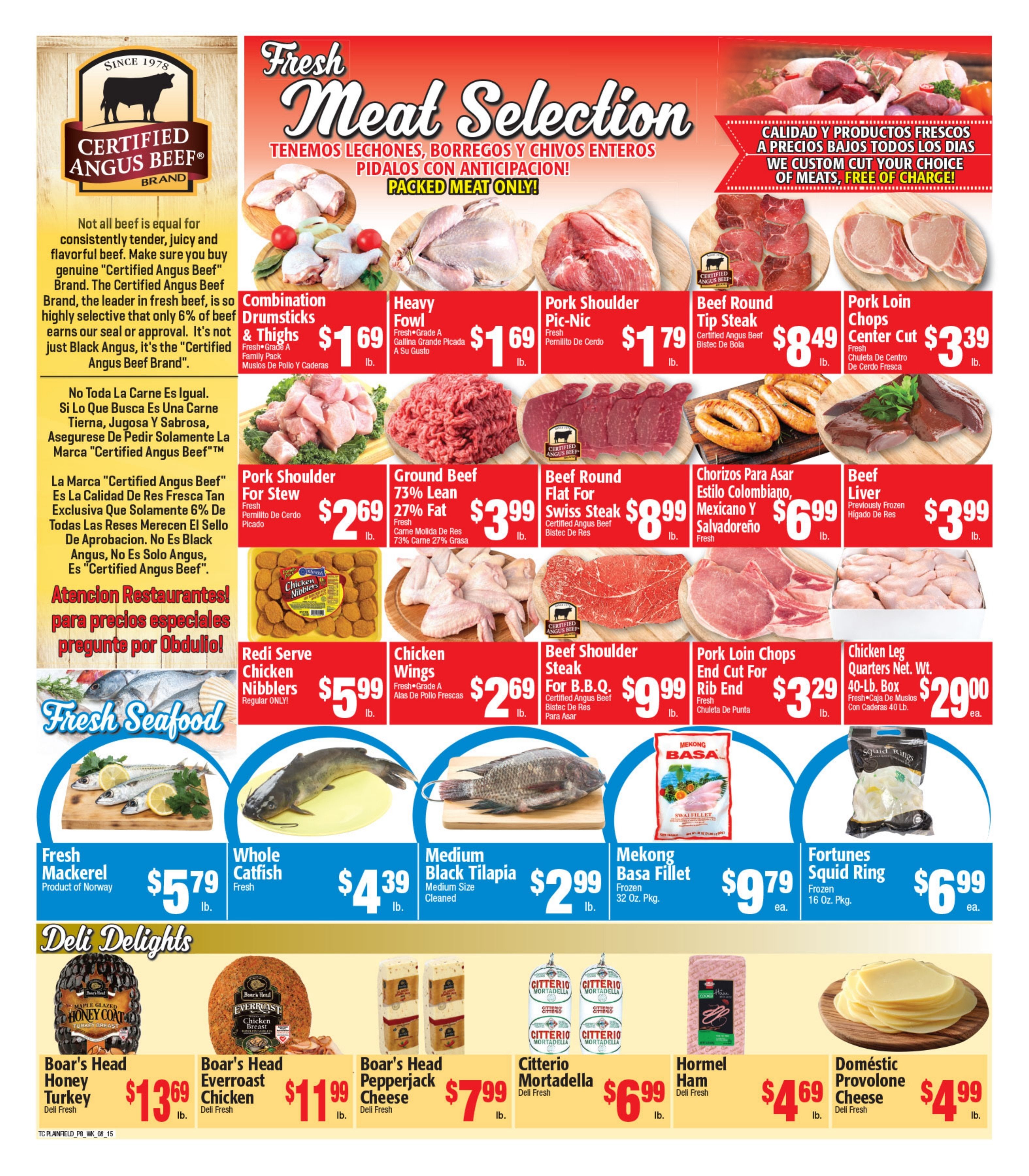 Twin City Supermarket (600 Park Avenue, Plainfield, NJ) Weekly Ad August 15 - 21, 2026
