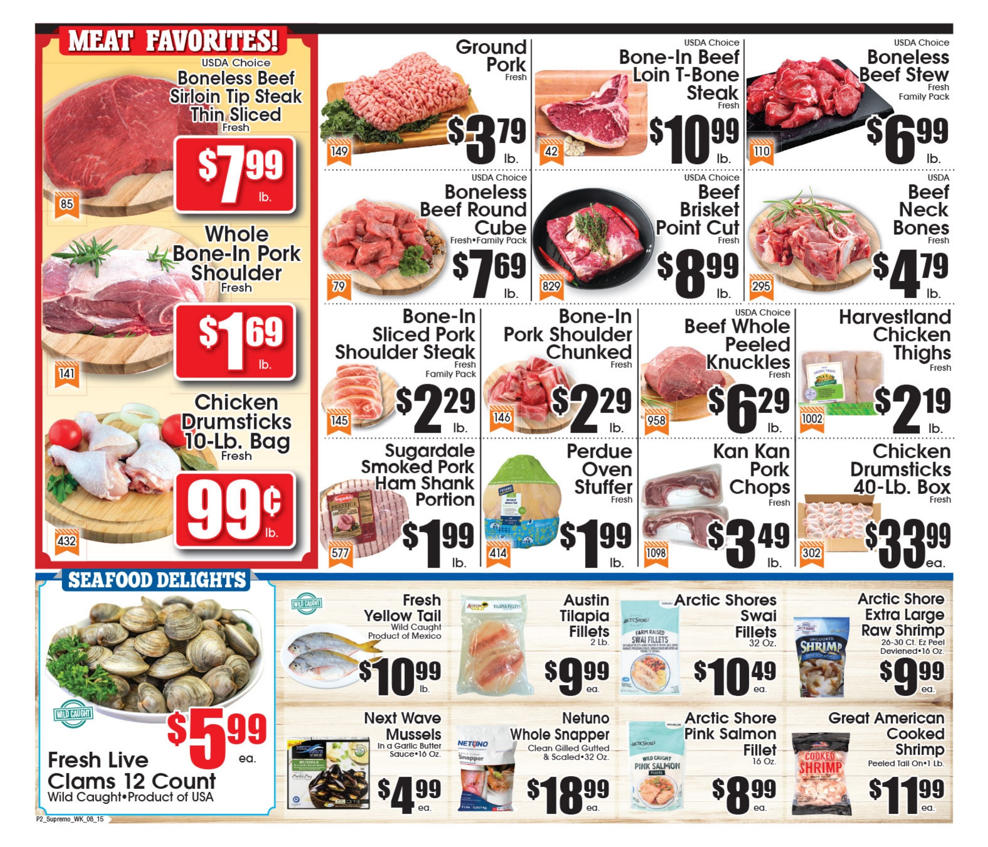 Supremo Food Markets Weekly Ad August 15 - 21, 2026