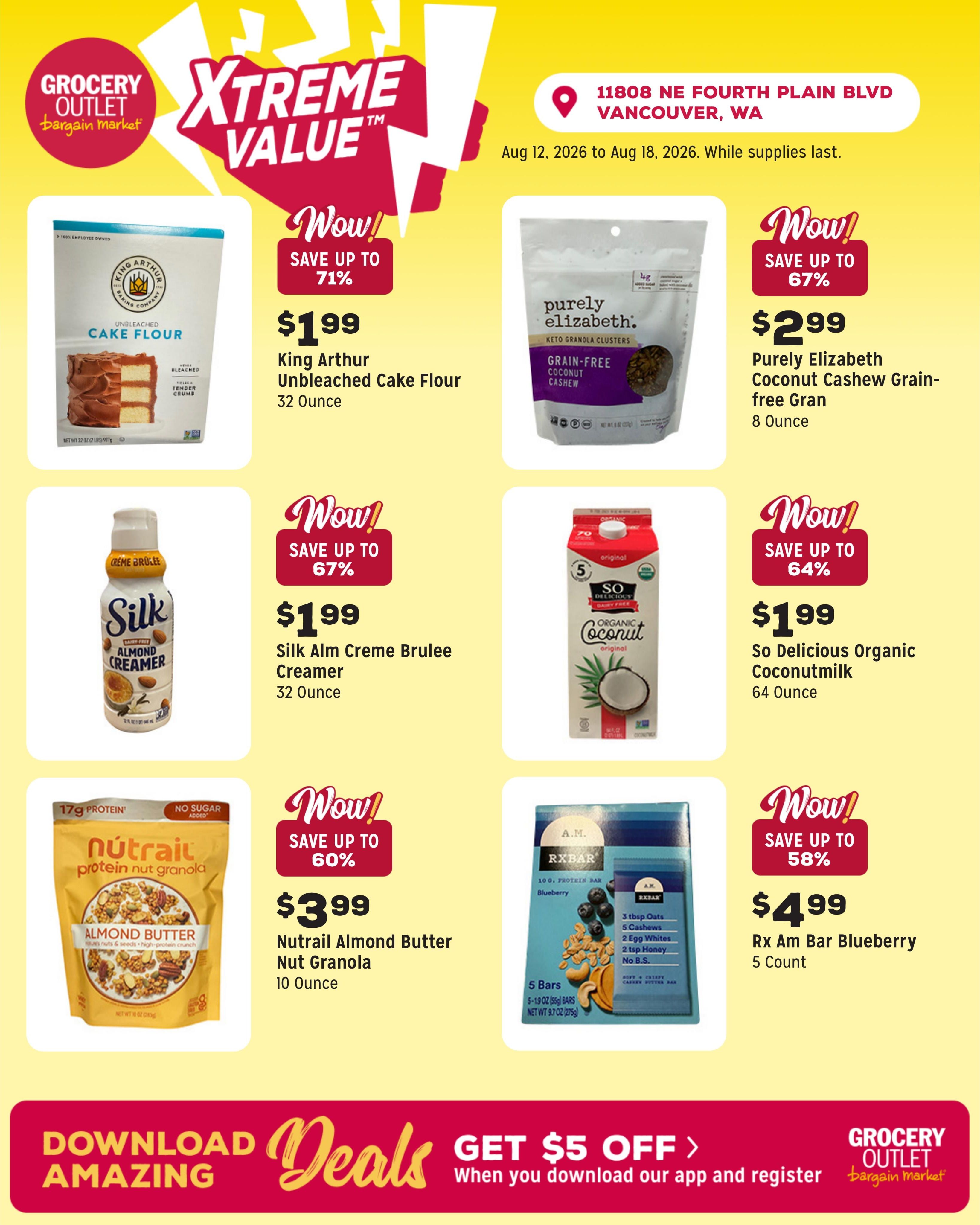 Grocery Outlet (Battle Ground–Heisson Area, WA) Weekly Ad August 12 - 18, 2026