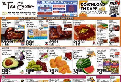The Food Emporium (460 County Road 520, Marlboro, NJ) Food Emporium Weekly Ad August 14 - 20, 2026