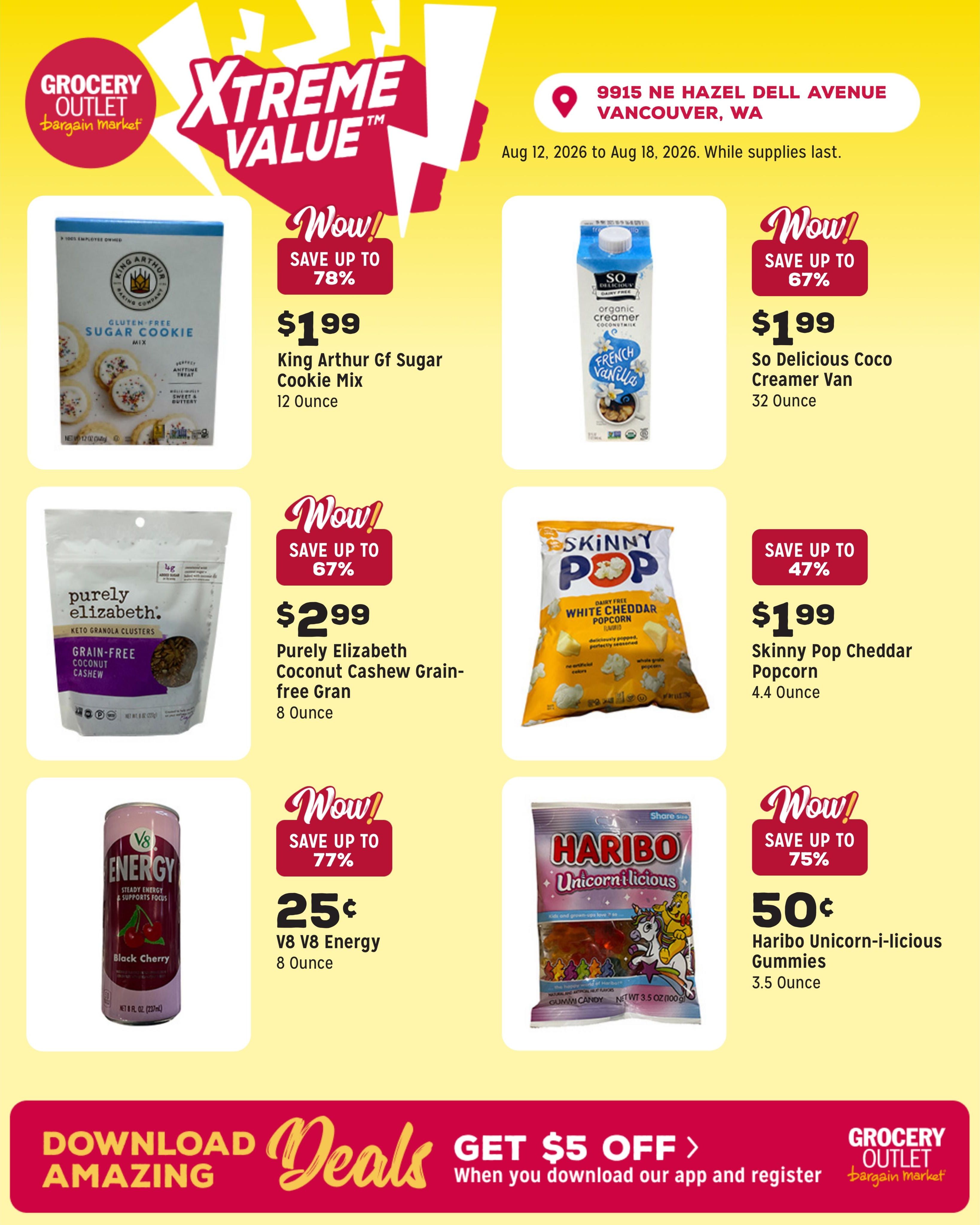 Grocery Outlet (Ridgefield Area, WA) Weekly Ad August 12 - 18, 2026