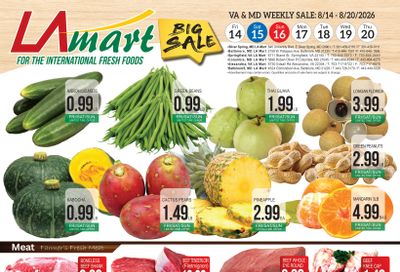 LA Mart English Weekly Ad August 14 - 20, 2026