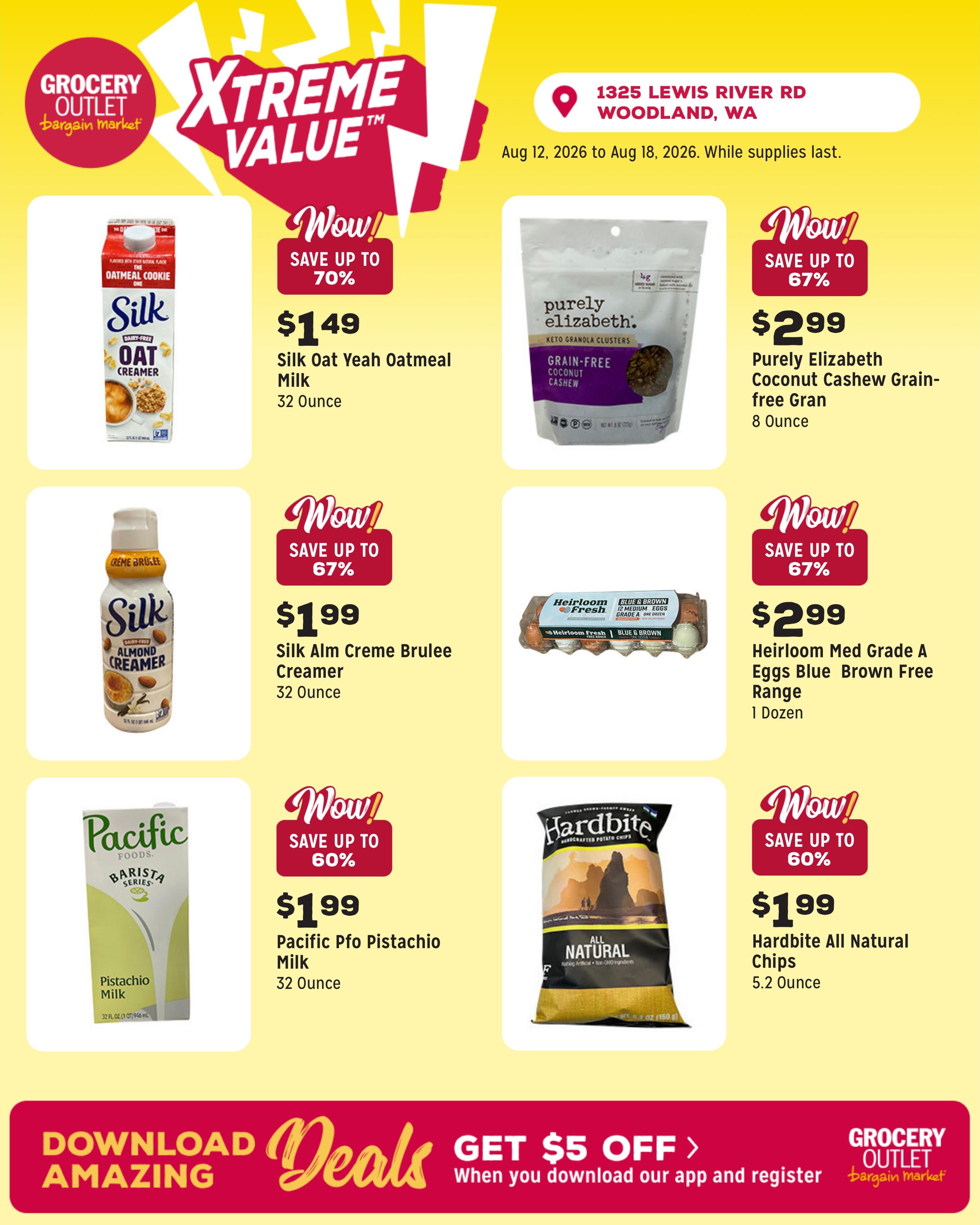Grocery Outlet (La Center Area, WA) Weekly Ad August 12 - 18, 2026
