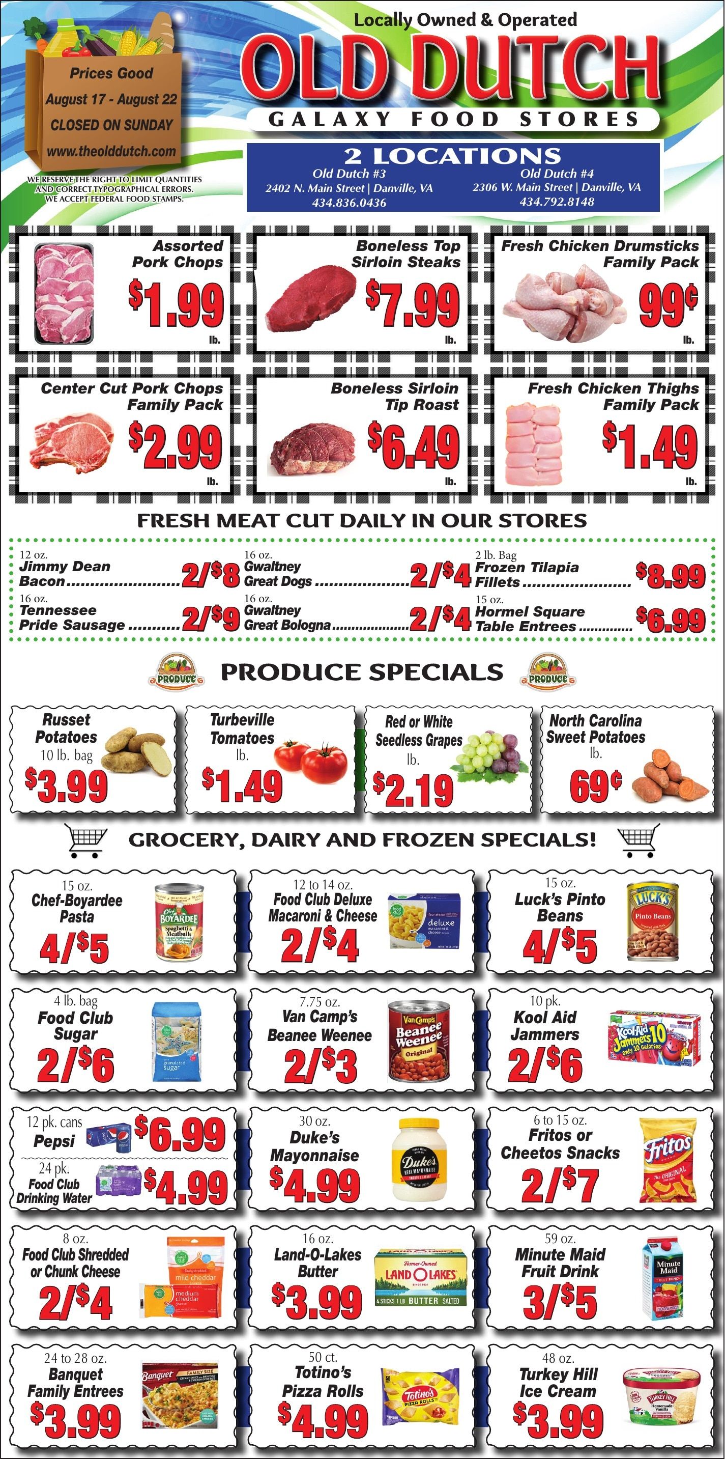 Old Dutch Supermarket Weekly Ad August 17 - 22, 2026