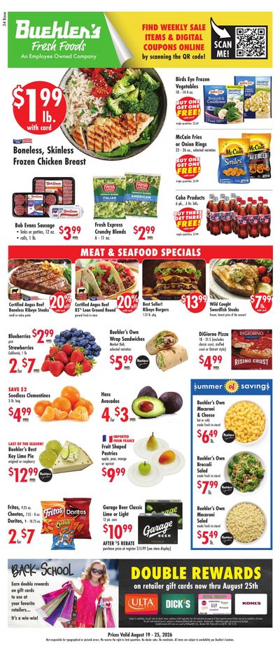 Buehler's Fresh Foods (Akron–Clinton Area, OH) Weekly Ad August 19 - 25, 2026