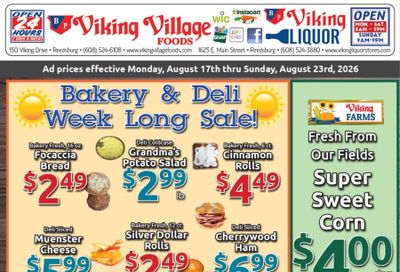 Viking Village Foods Weekly Ad August 17 - 23, 2026