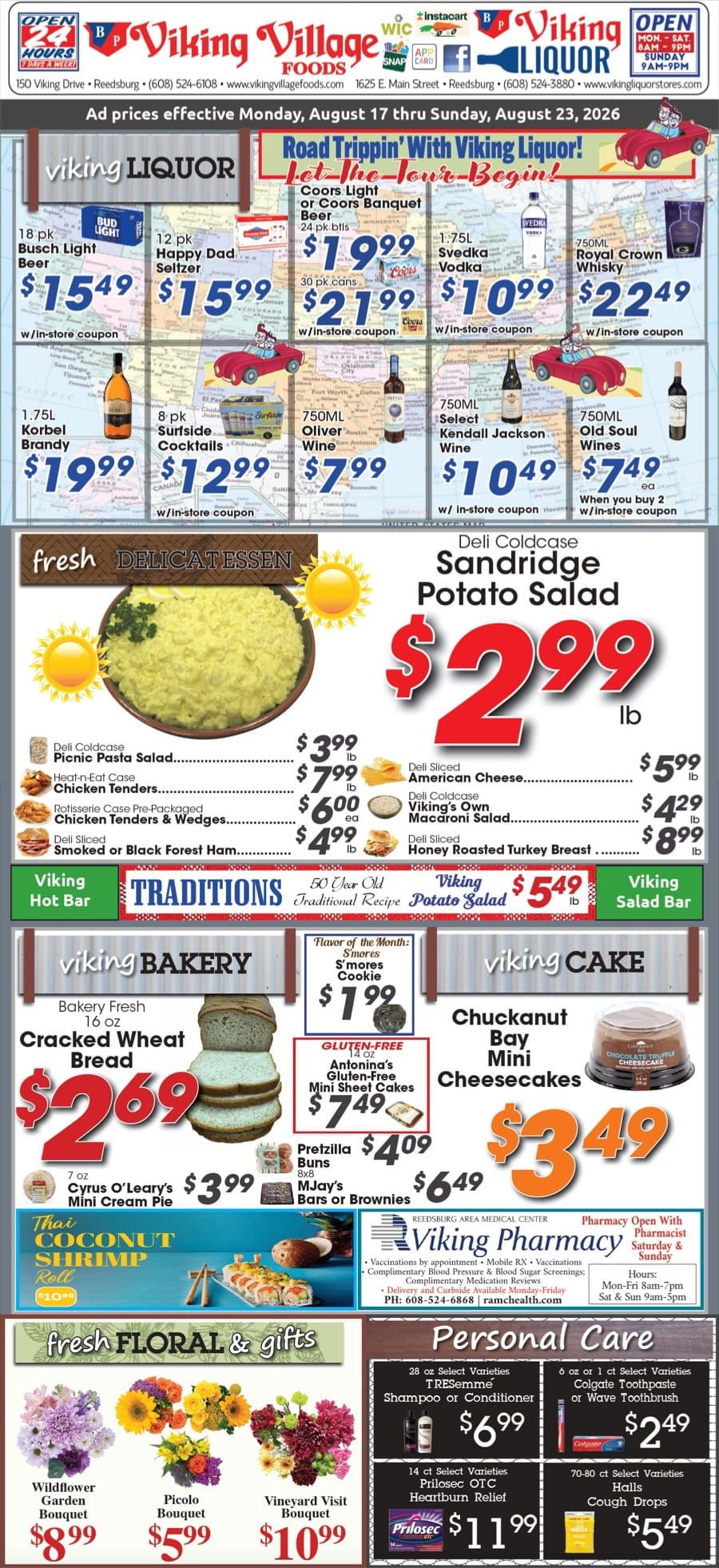 Viking Village Foods Weekly Ad August 17 - 23, 2026
