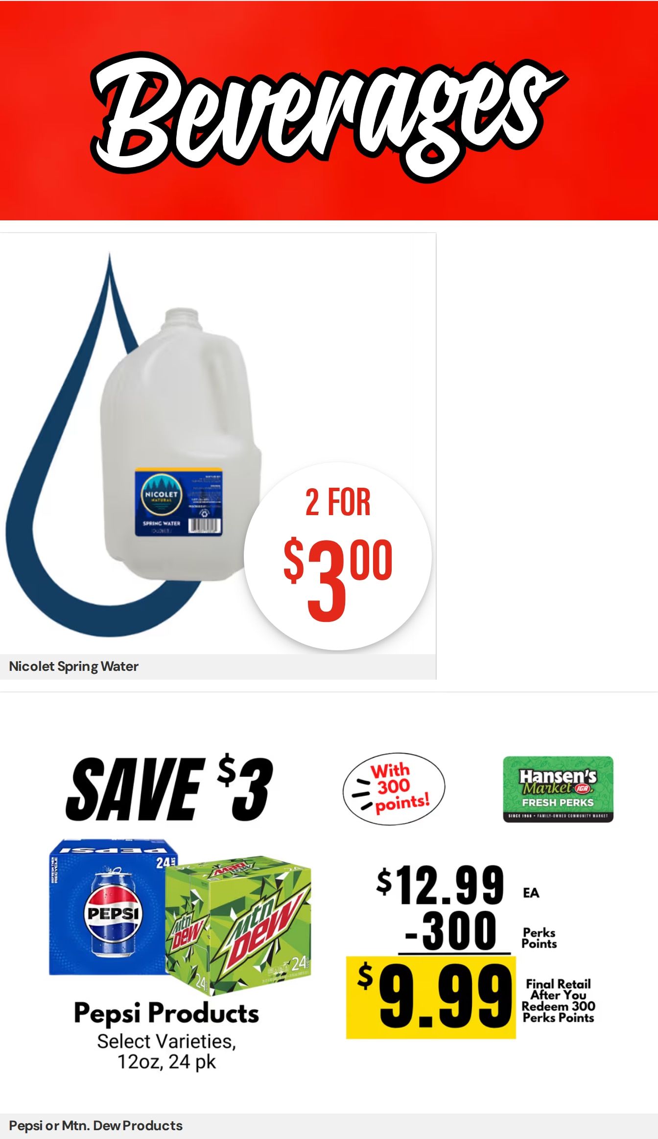 Hansen's IGA Wisconsin (Washburn, WI) Weekly Ad August 17 - 23, 2026