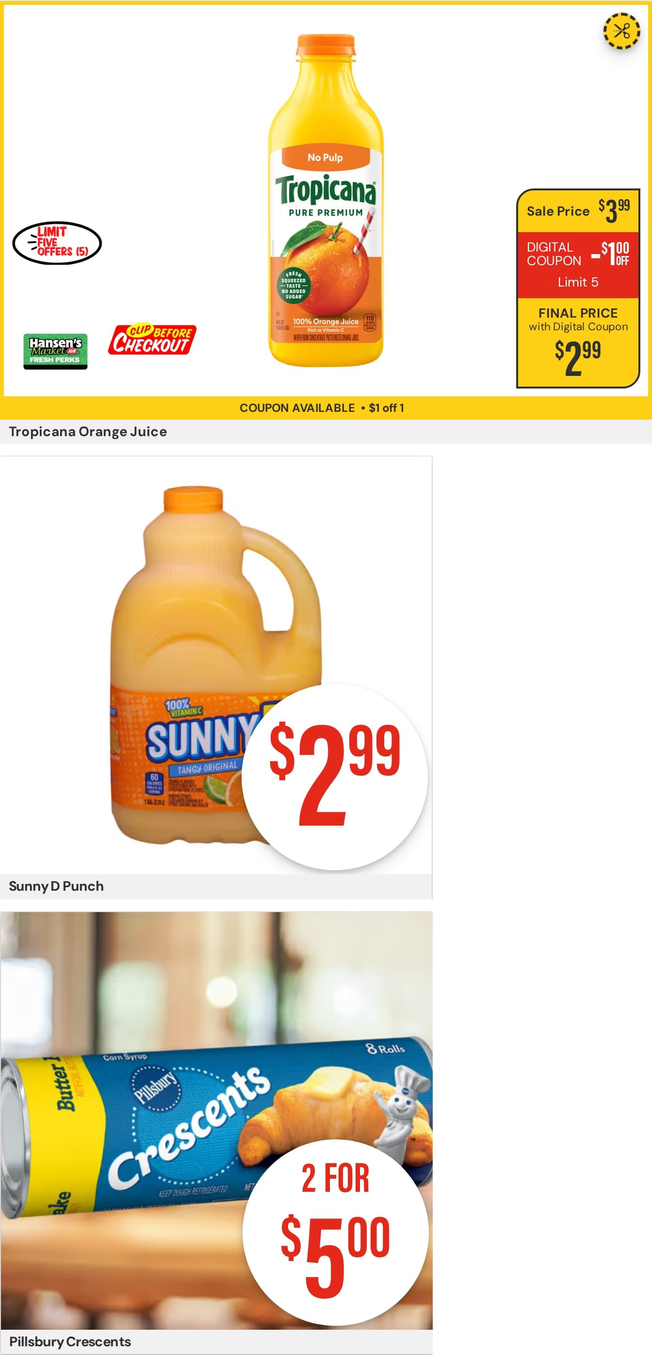 Hansen's IGA Wisconsin (Wisconsin) Weekly Ad August 17 - 23, 2026