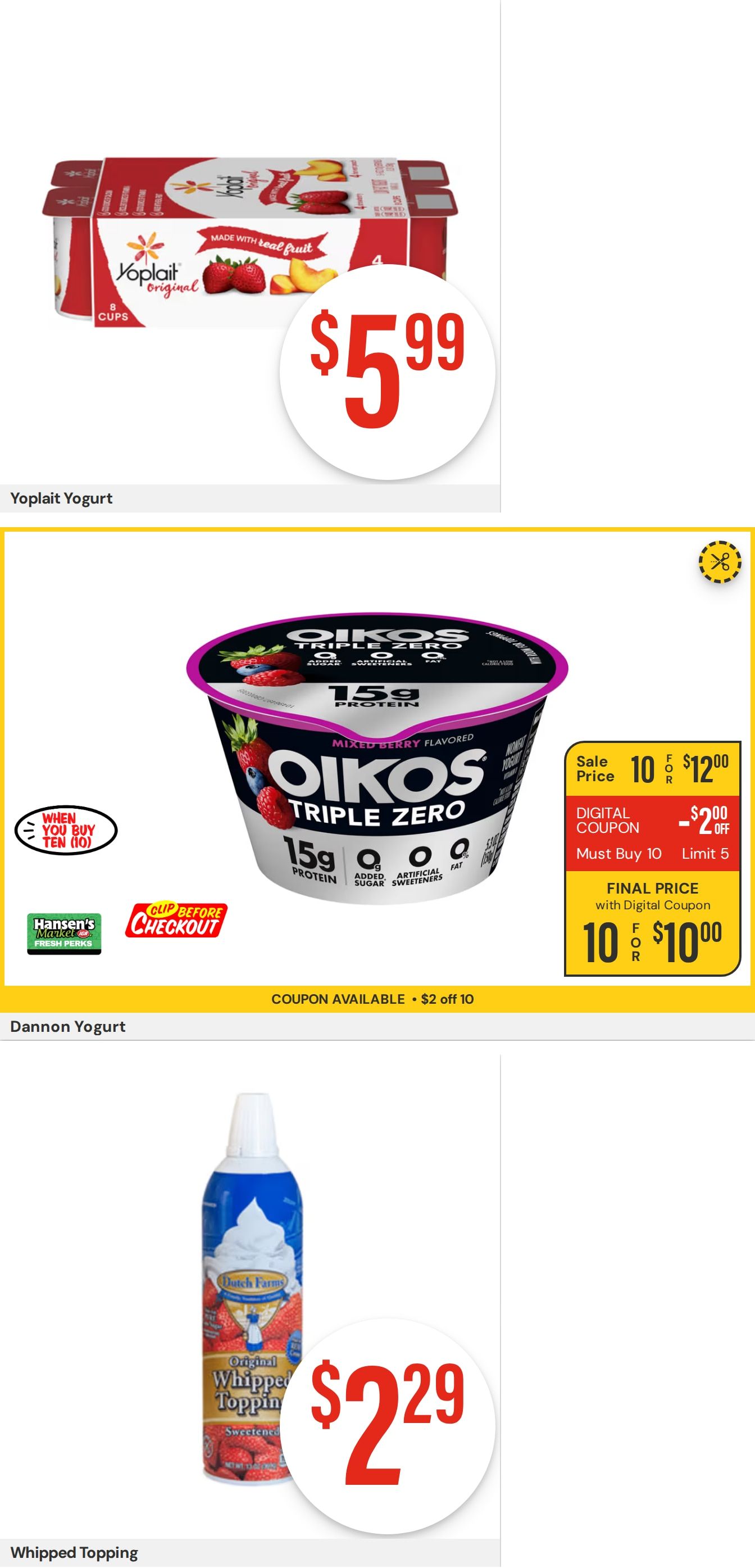 Hansen's IGA Wisconsin (Wisconsin) Weekly Ad August 17 - 23, 2026