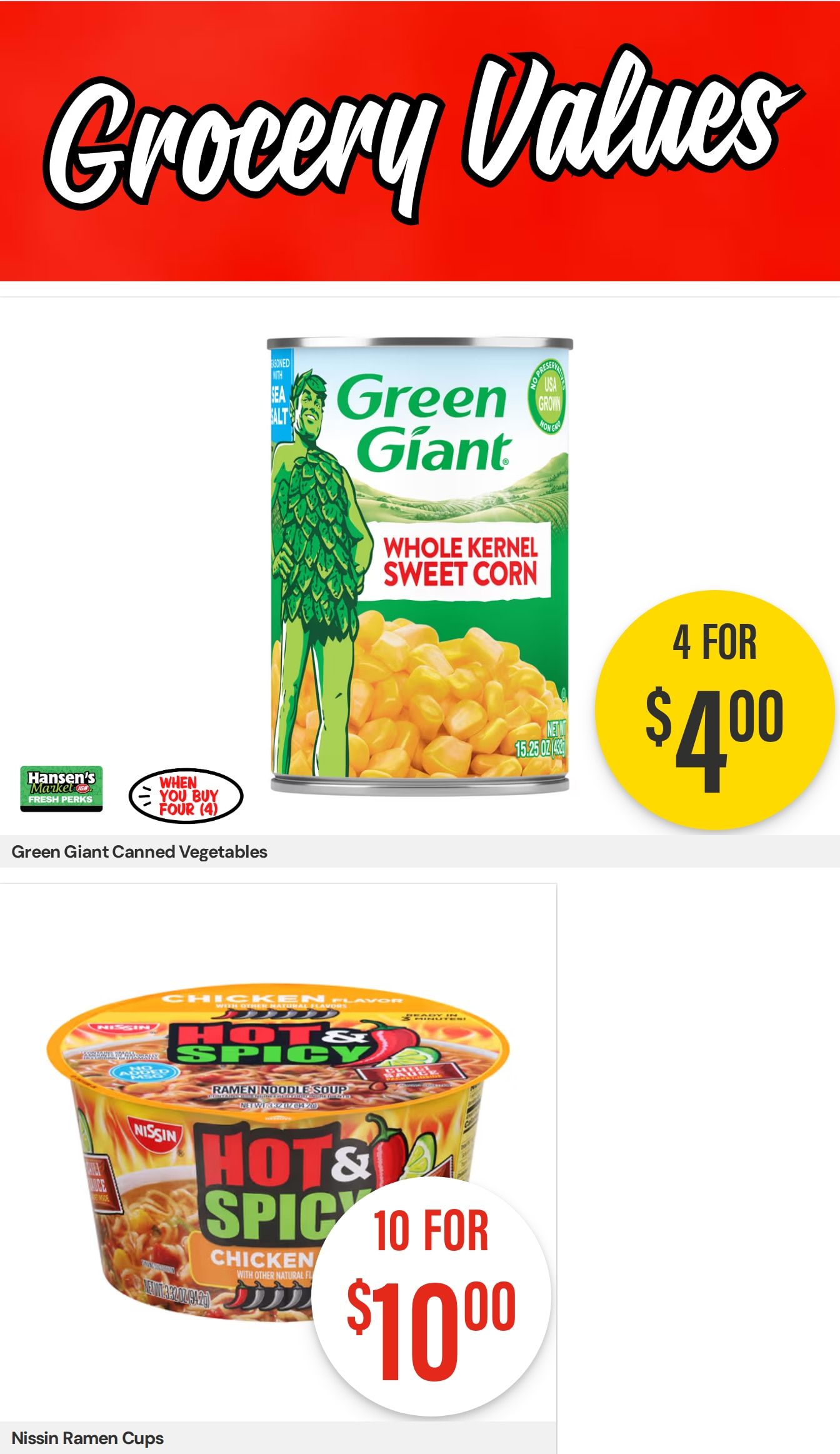 Hansen's IGA Wisconsin (Wisconsin) Weekly Ad August 17 - 23, 2026