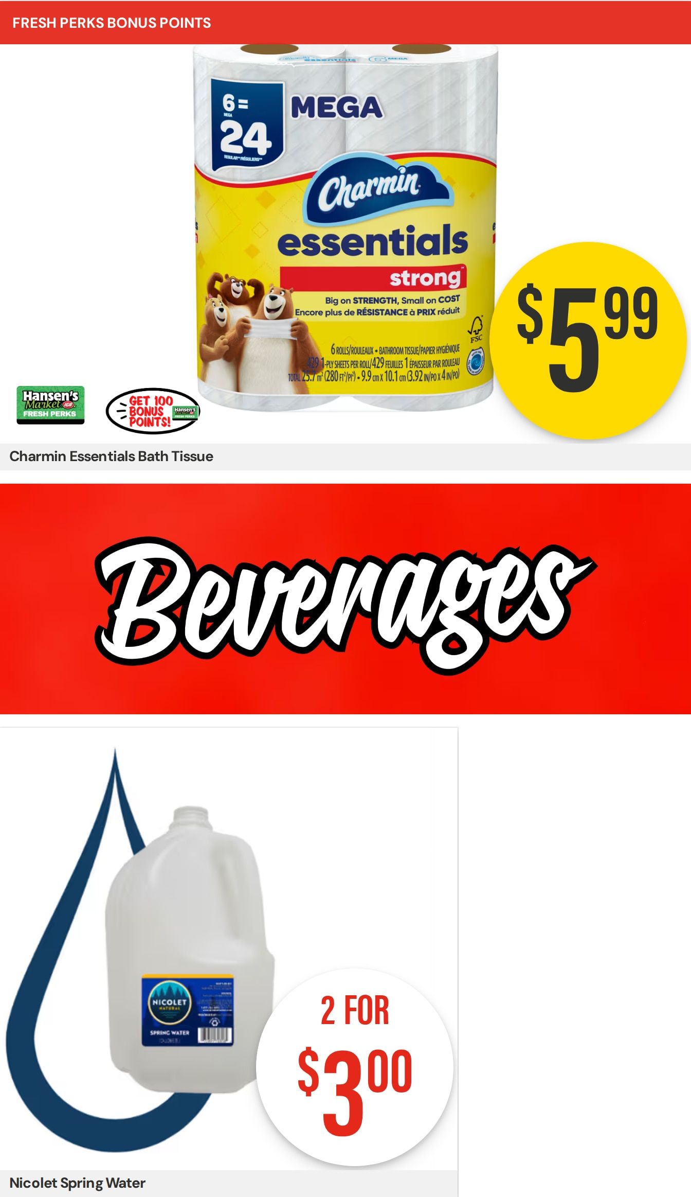 Hansen's IGA Wisconsin (Wisconsin) Weekly Ad August 17 - 23, 2026