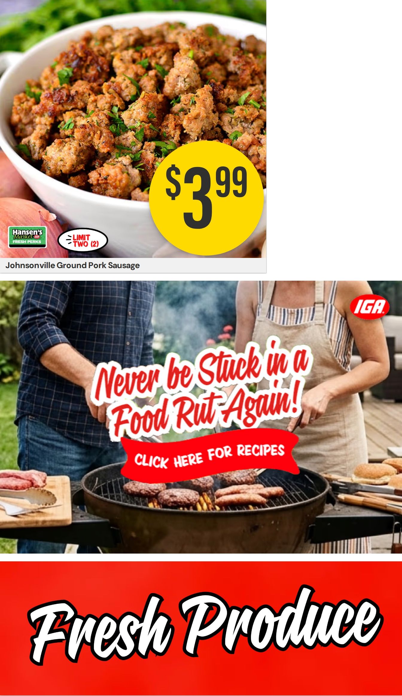 Hansen's IGA Wisconsin (Wisconsin) Weekly Ad August 17 - 23, 2026