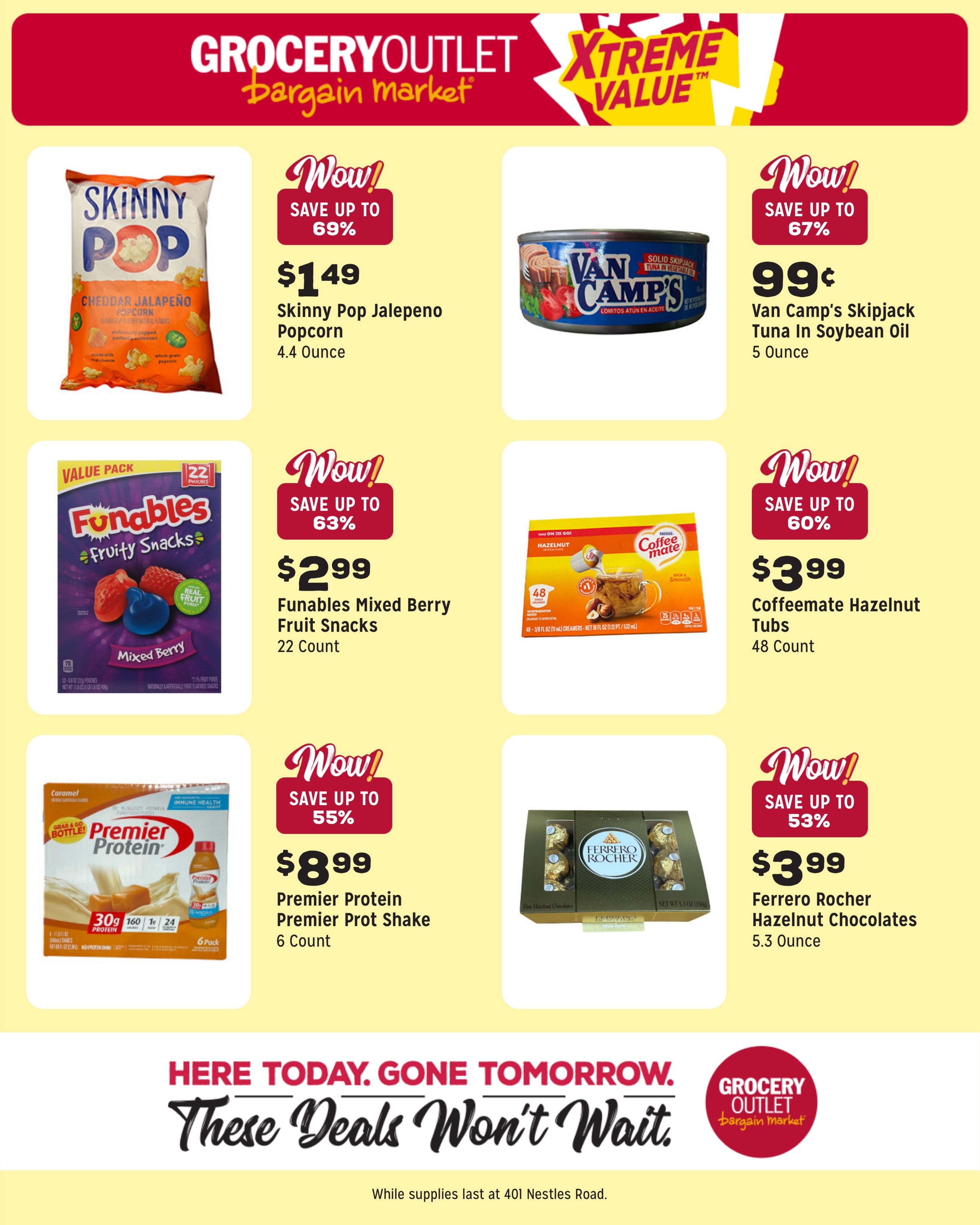 Grocery Outlet (Gonzales Area, CA) Weekly Ad August 12 - 18, 2026