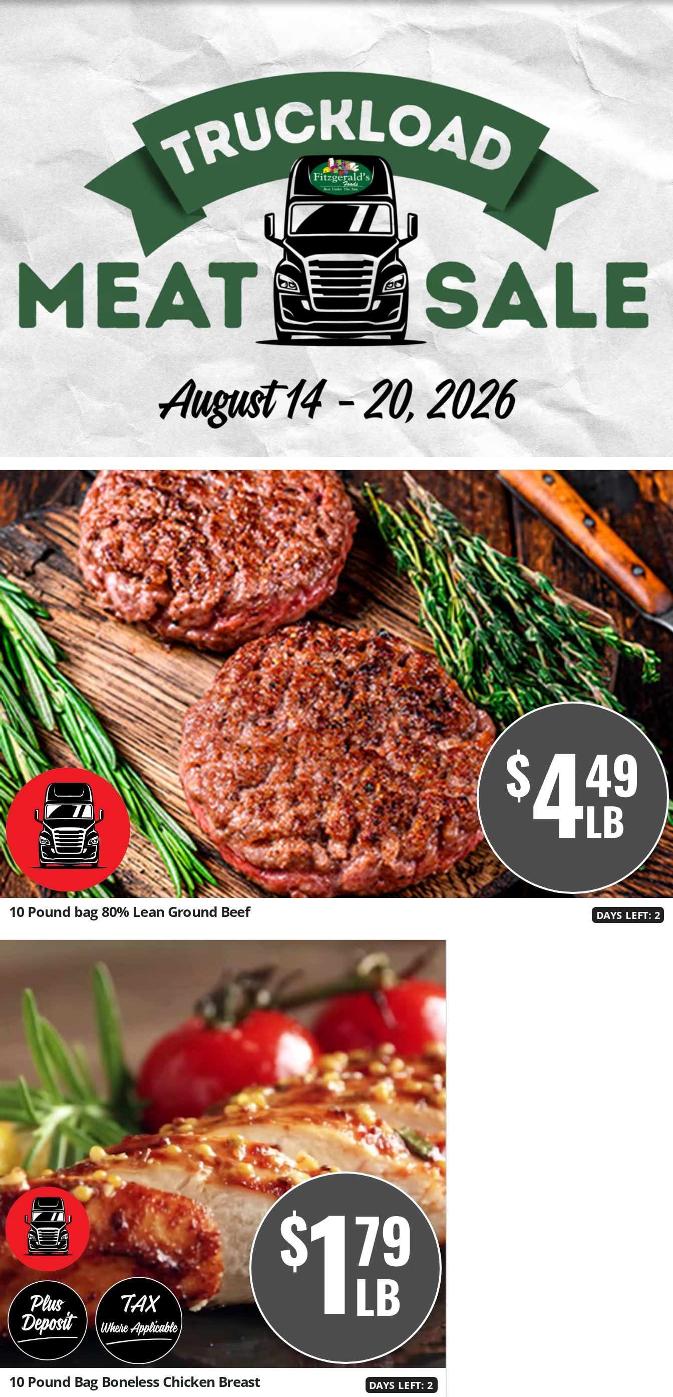Fitzgerald's Foods Weekly Ad August 14 - 20, 2026