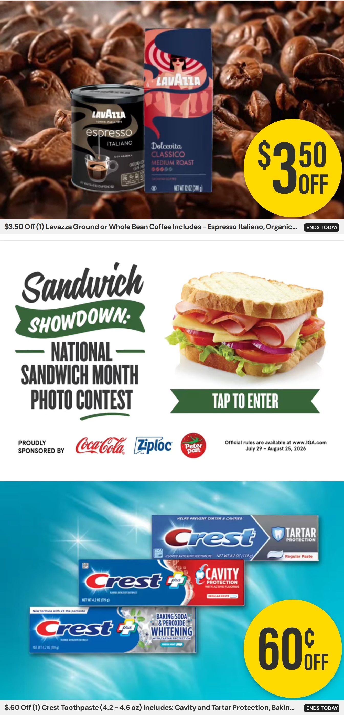 Ted's IGA Supermarket Weekly Ad August 12 - 25, 2026