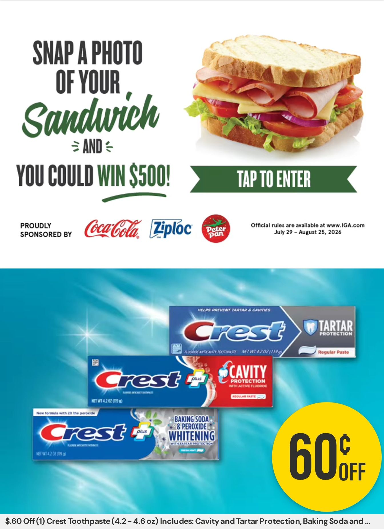 Tri-Town Foods IGA Weekly Ad August 14 - 20, 2026