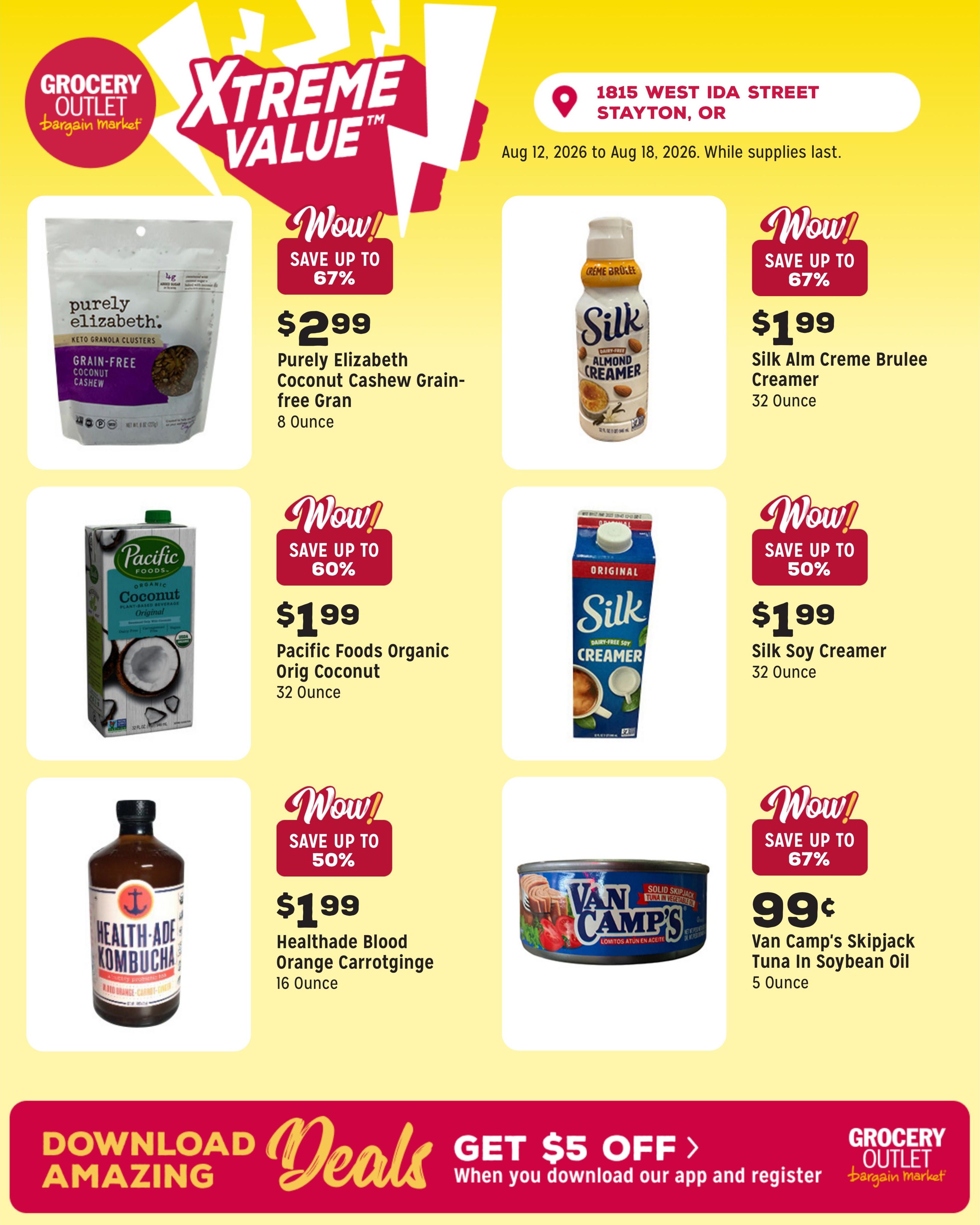 Grocery Outlet (Turner Area, OR) Weekly Ad August 12 - 18, 2026