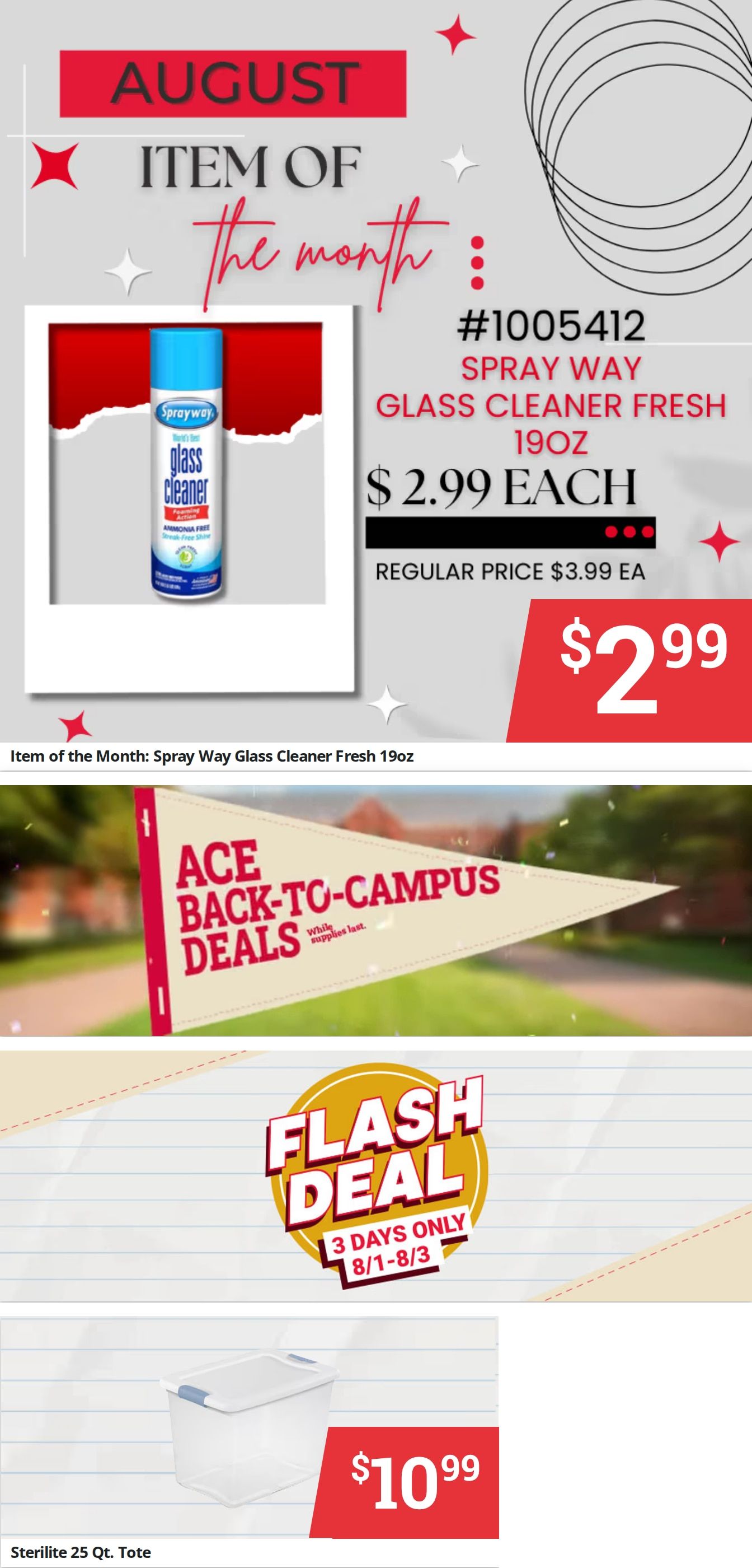 Potter's Ace Home Center (Crossville, TN) Weekly Ad August 1 - 31, 2026