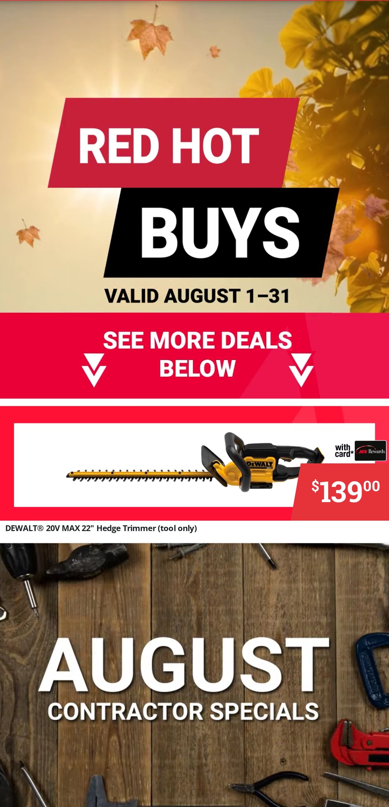 Potter's Ace Home Center (Monterey and Woodbury, TN) Weekly Ad August 1 - 31, 2026