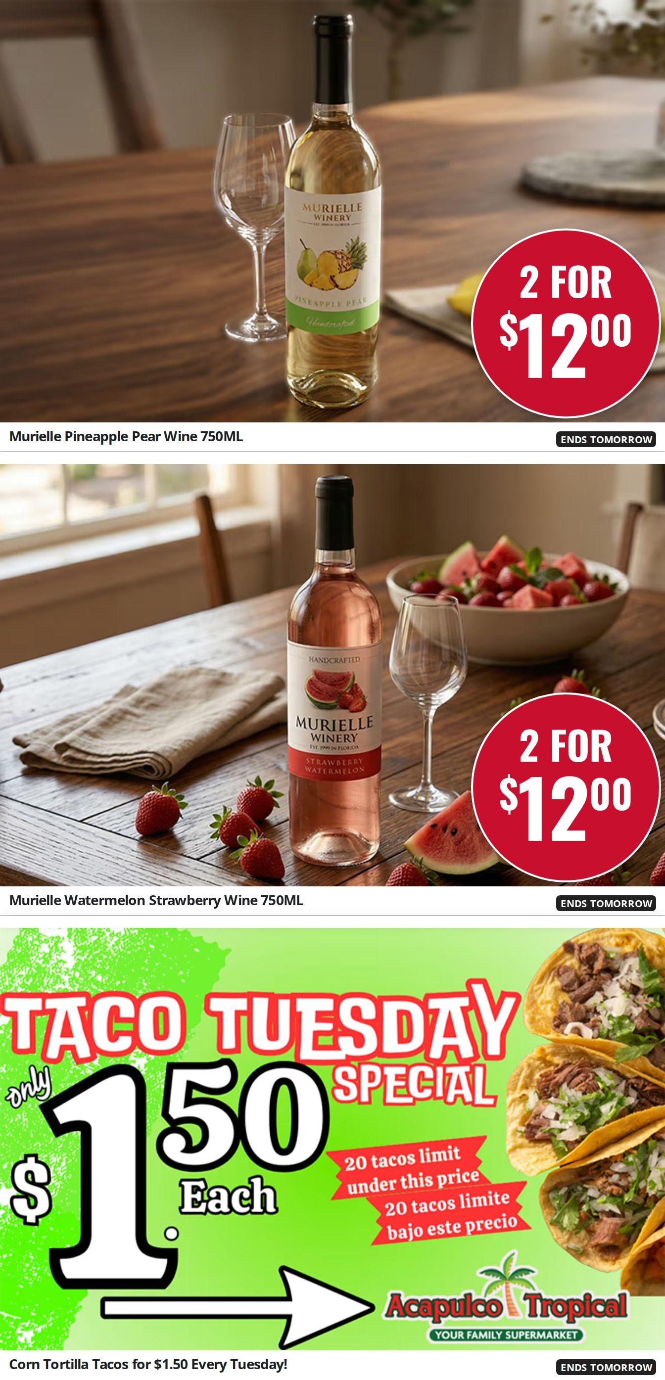 Acapulco Tropical y Mas Weekly Ad July 23 - August 19, 2026