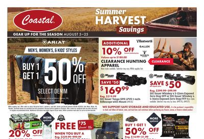 Coastal Farm (CA, OR, WA) Summer Harvest Savings Weekly Ad August 5 - 18, 2026