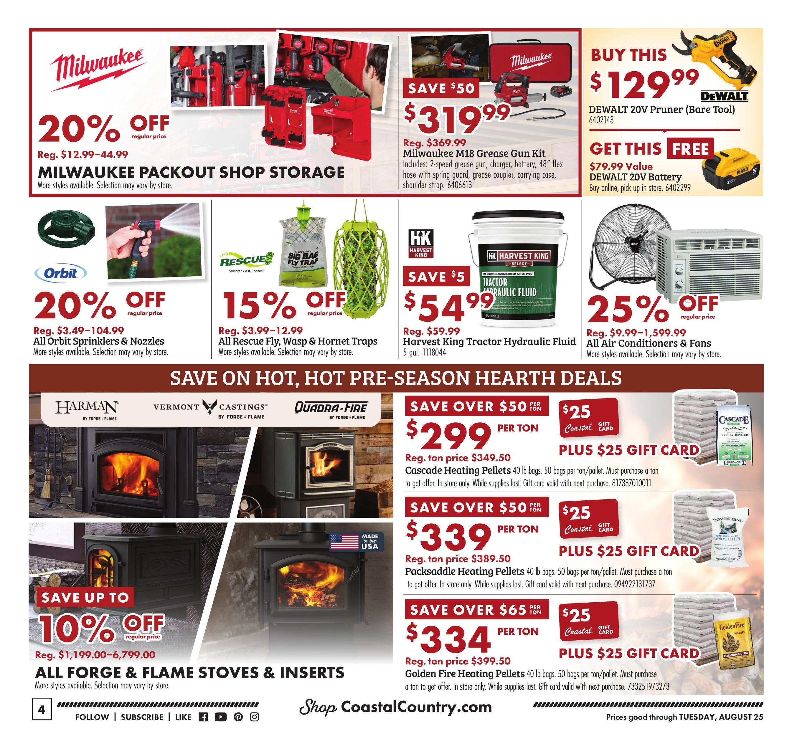 Coastal Farm (OR, WA) Summer Harvest Savings Weekly Ad August 5 - 18, 2026