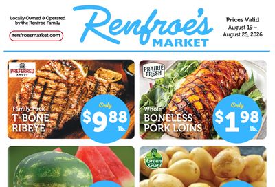 Renfroe's Market Weekly Ad August 19 - 25, 2026